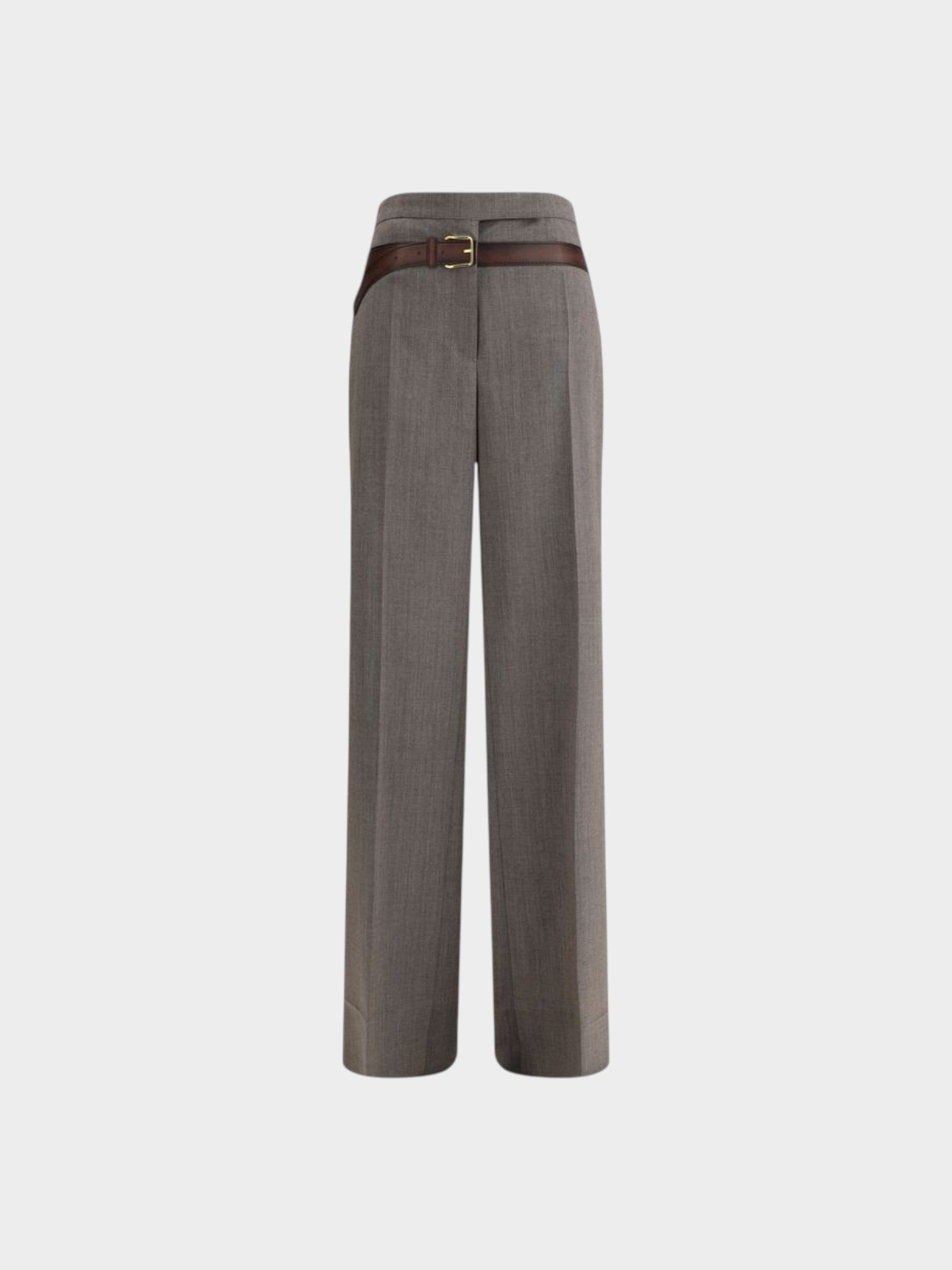 Prada Gray Wool Casual Pants