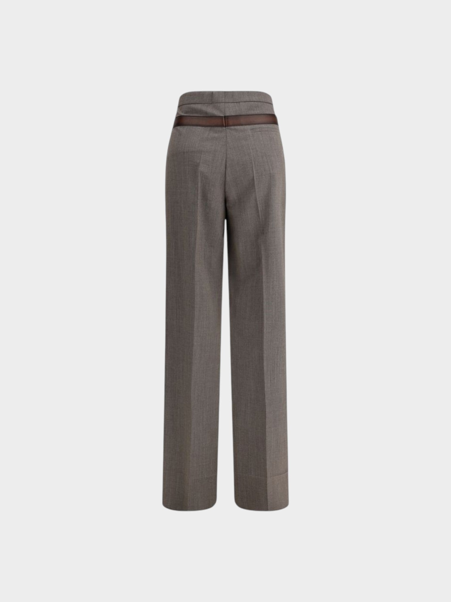 Prada Gray Wool Casual Pants-thumbmail-2