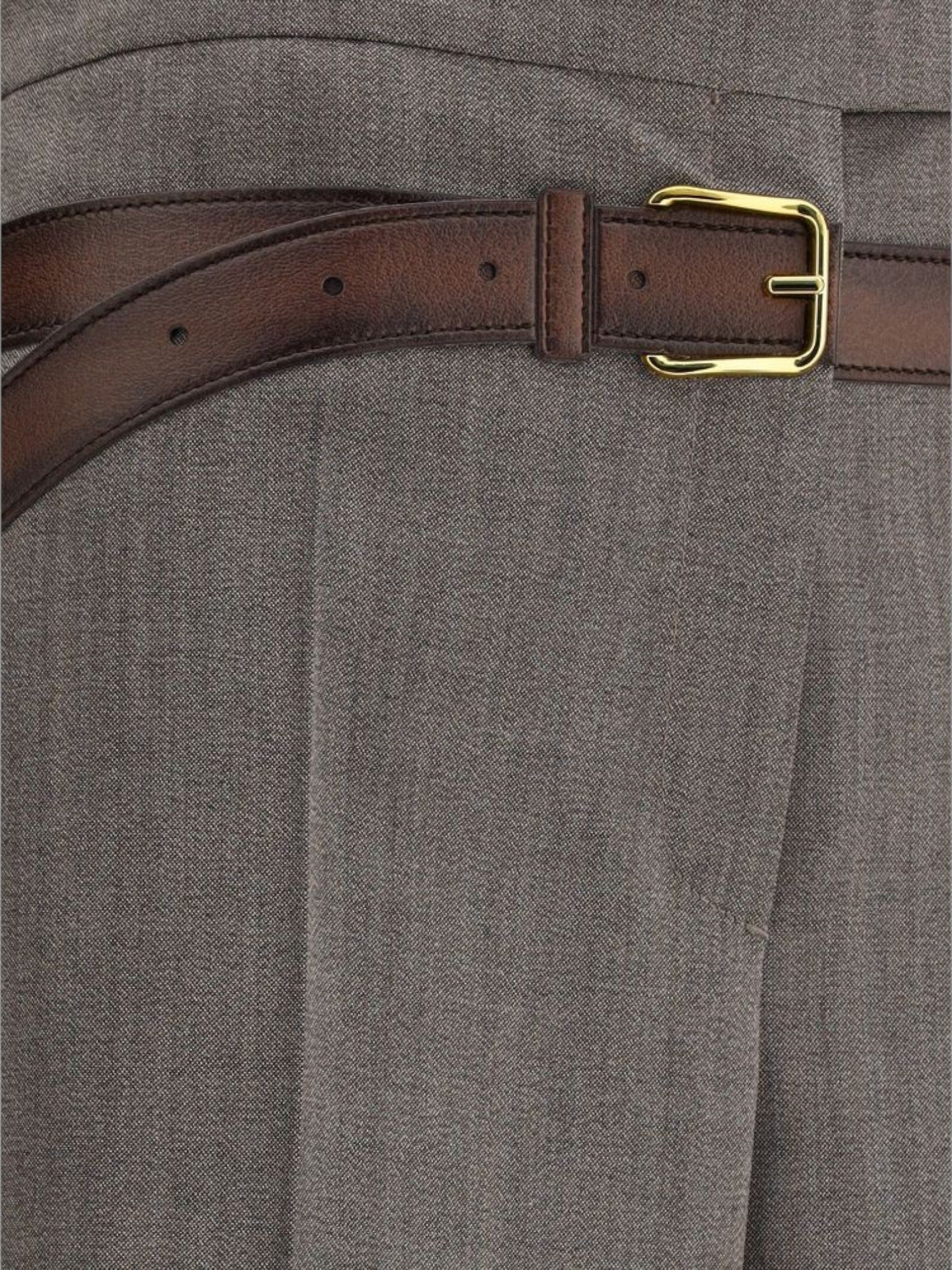 Prada Gray Wool Casual Pants-thumbmail-3