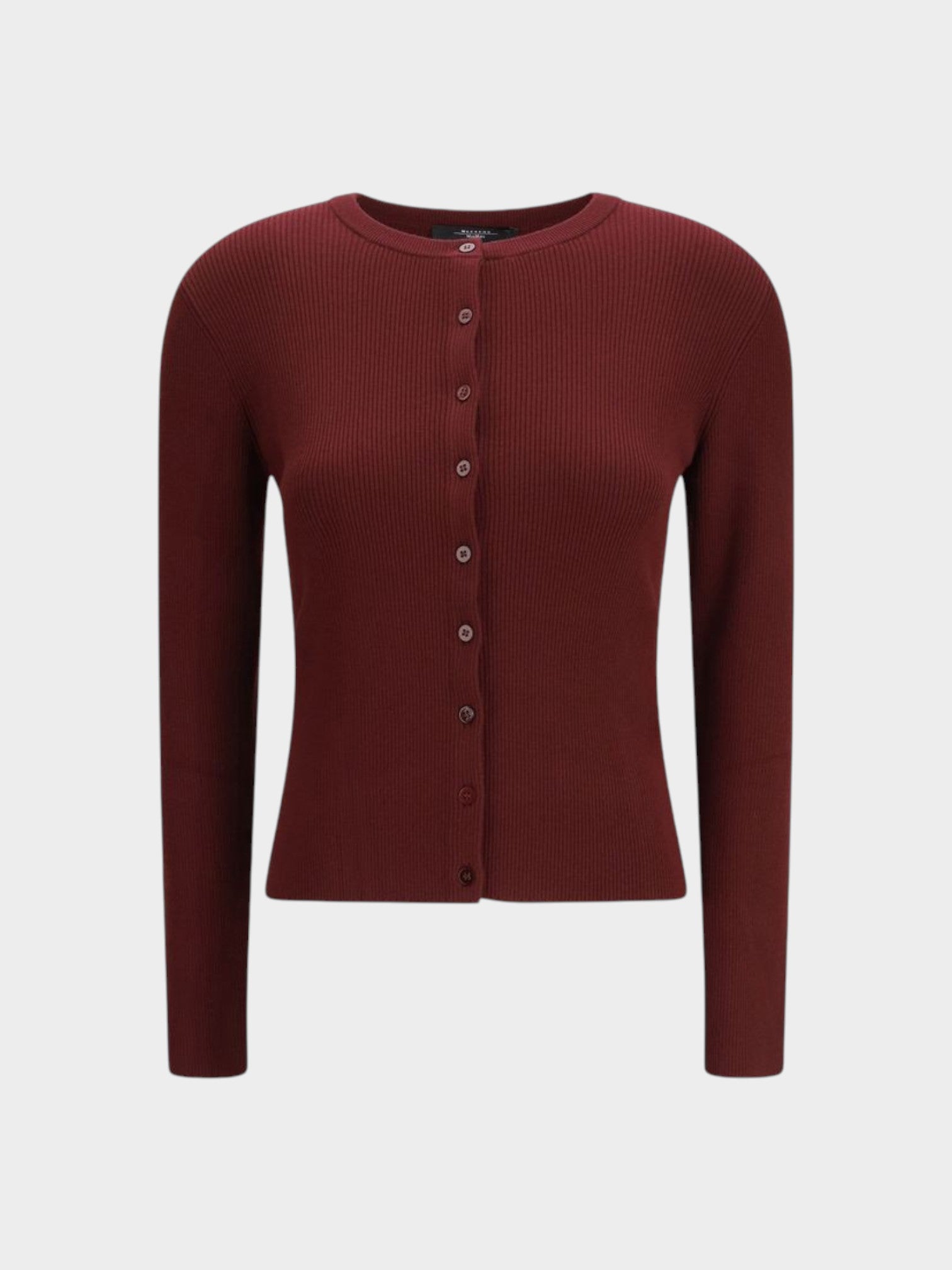 Max Mara Bordeaux Viscose Cardigan