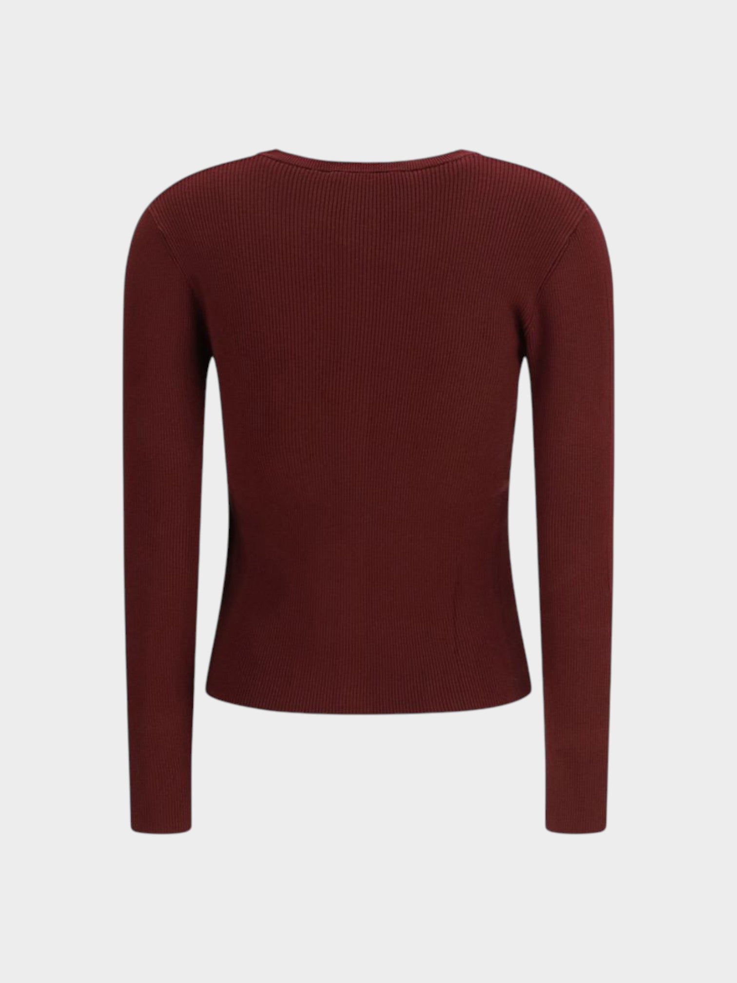 Max Mara Bordeaux Viscose Cardigan-thumbmail-2