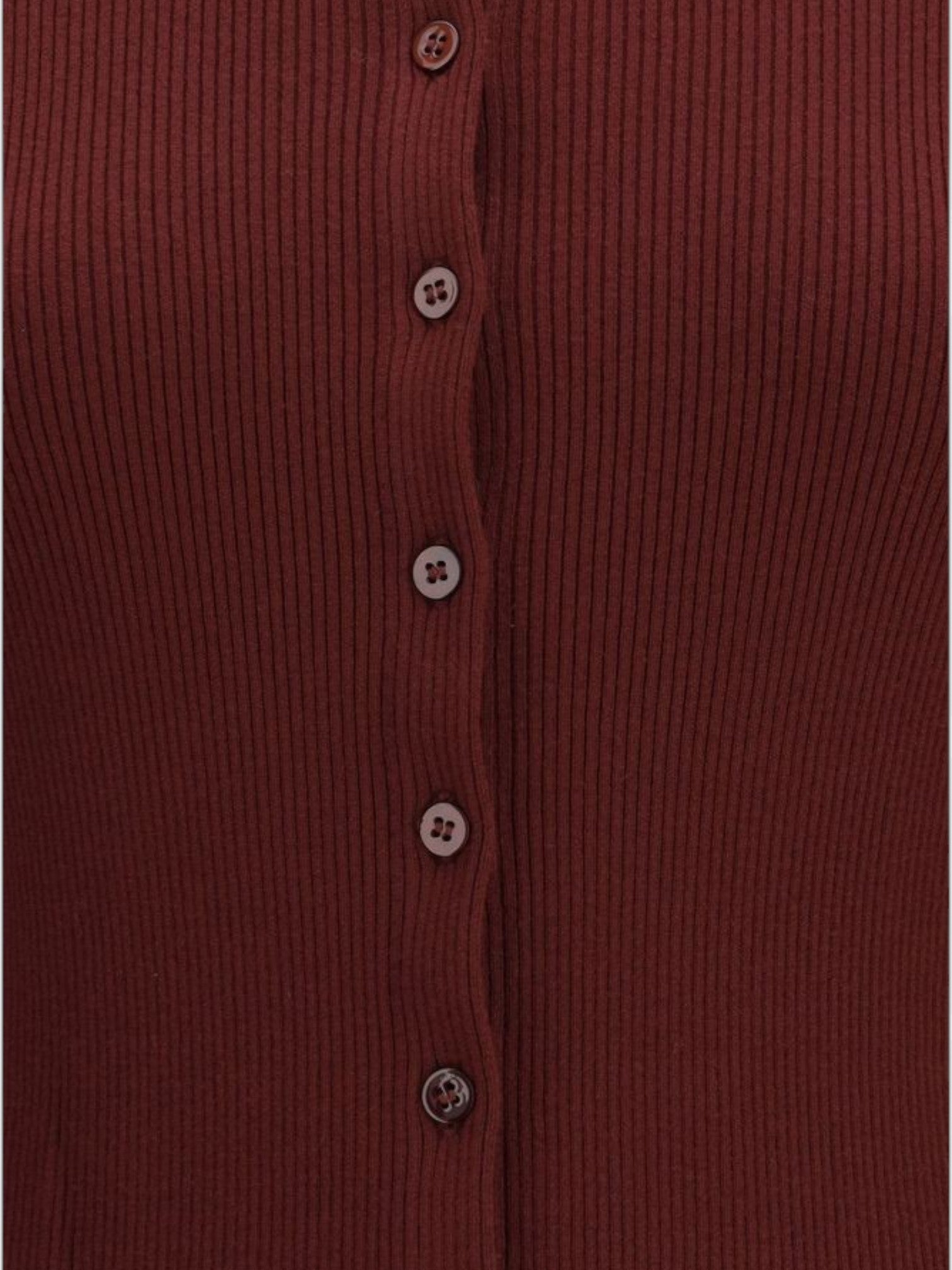 Max Mara Bordeaux Viscose Cardigan-thumbmail-3