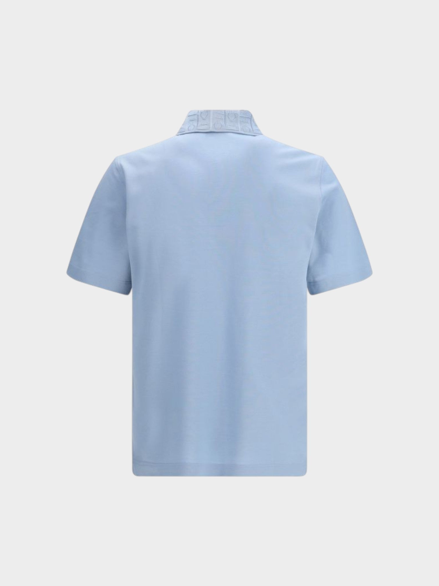 Ferragamo Blue Cotton Polo Shirt-thumbmail-2