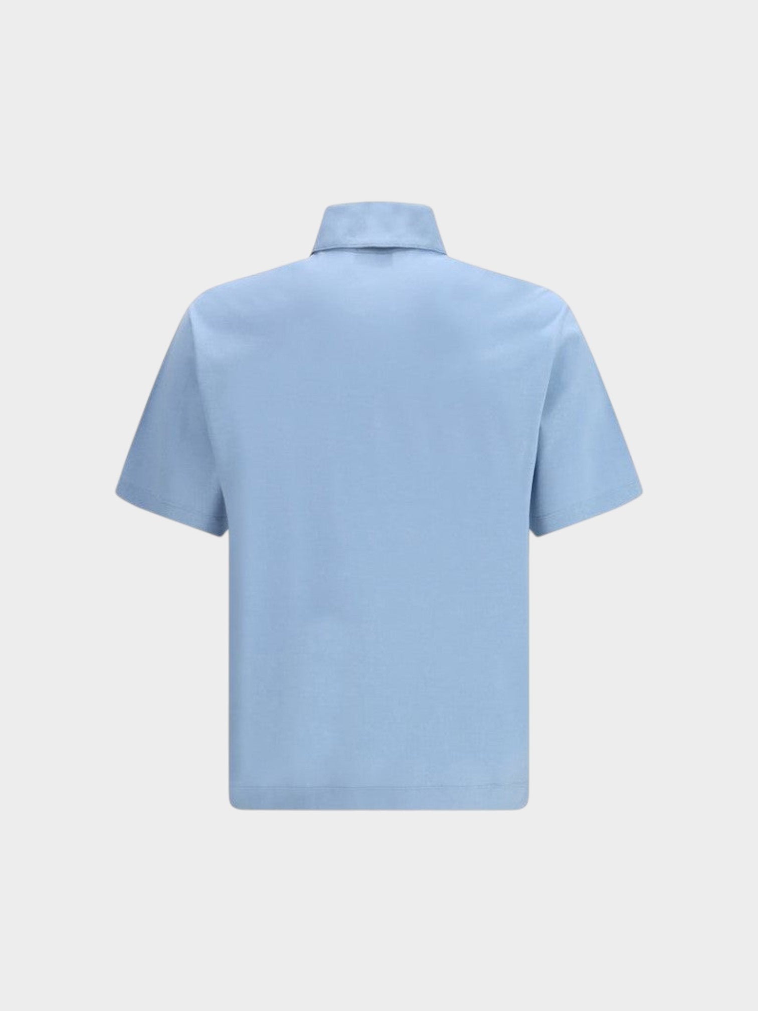Ferragamo Blue Cotton Polo Shirt-thumbmail-2