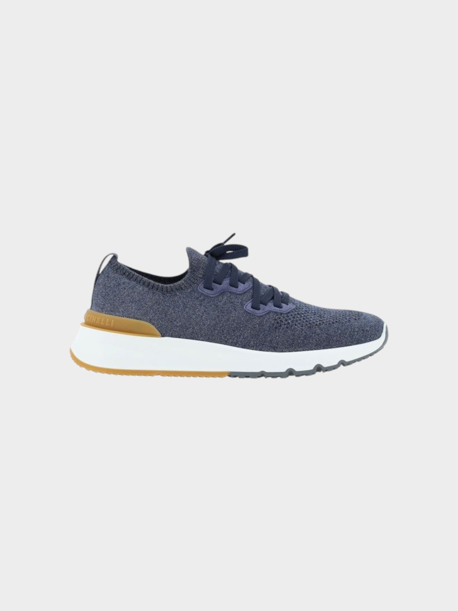 Brunello Cucinelli Blue Cotton Athletic Sneakers