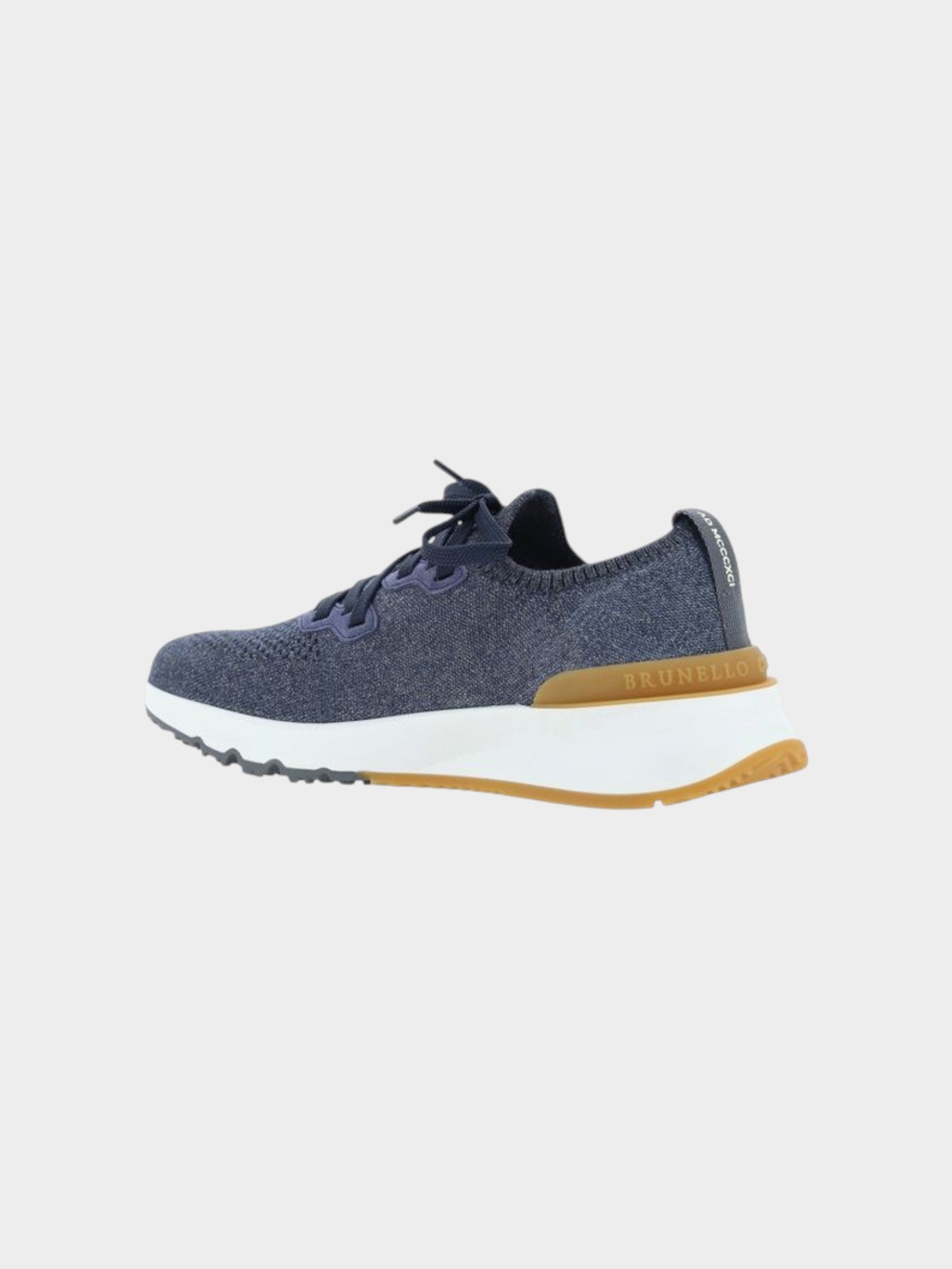 Brunello Cucinelli Blue Cotton Athletic Sneakers-thumbmail-3