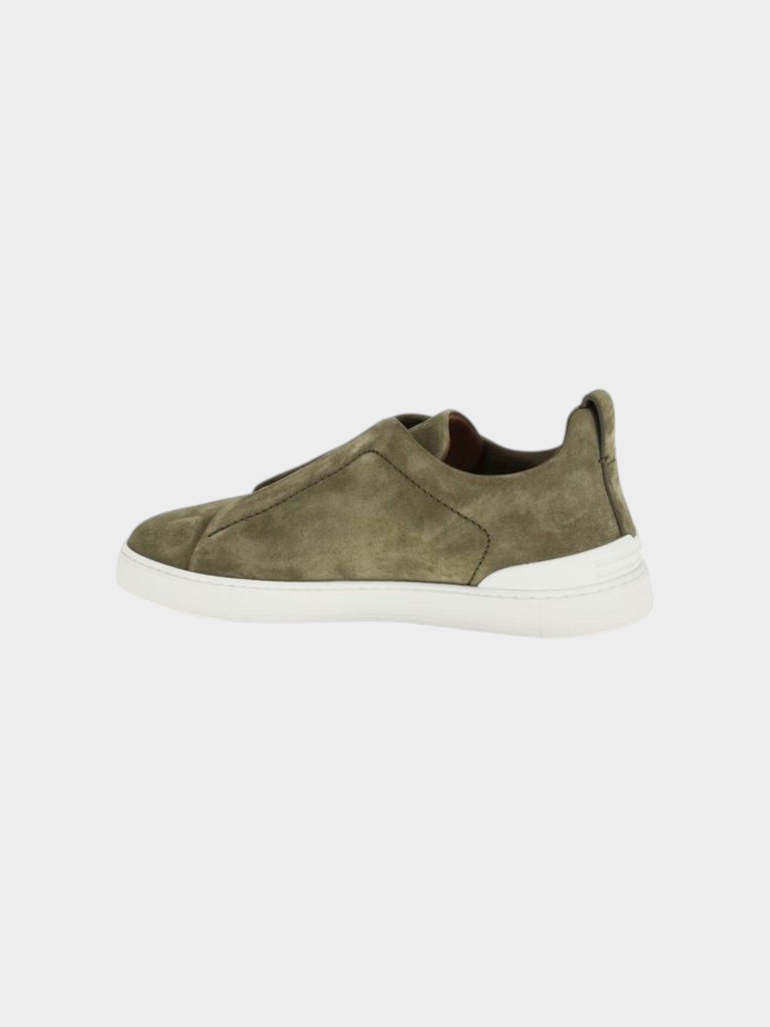 ZEGNA Bicolor Calf Leather Bos Taurus Low Top Sneakers-thumbmail-3