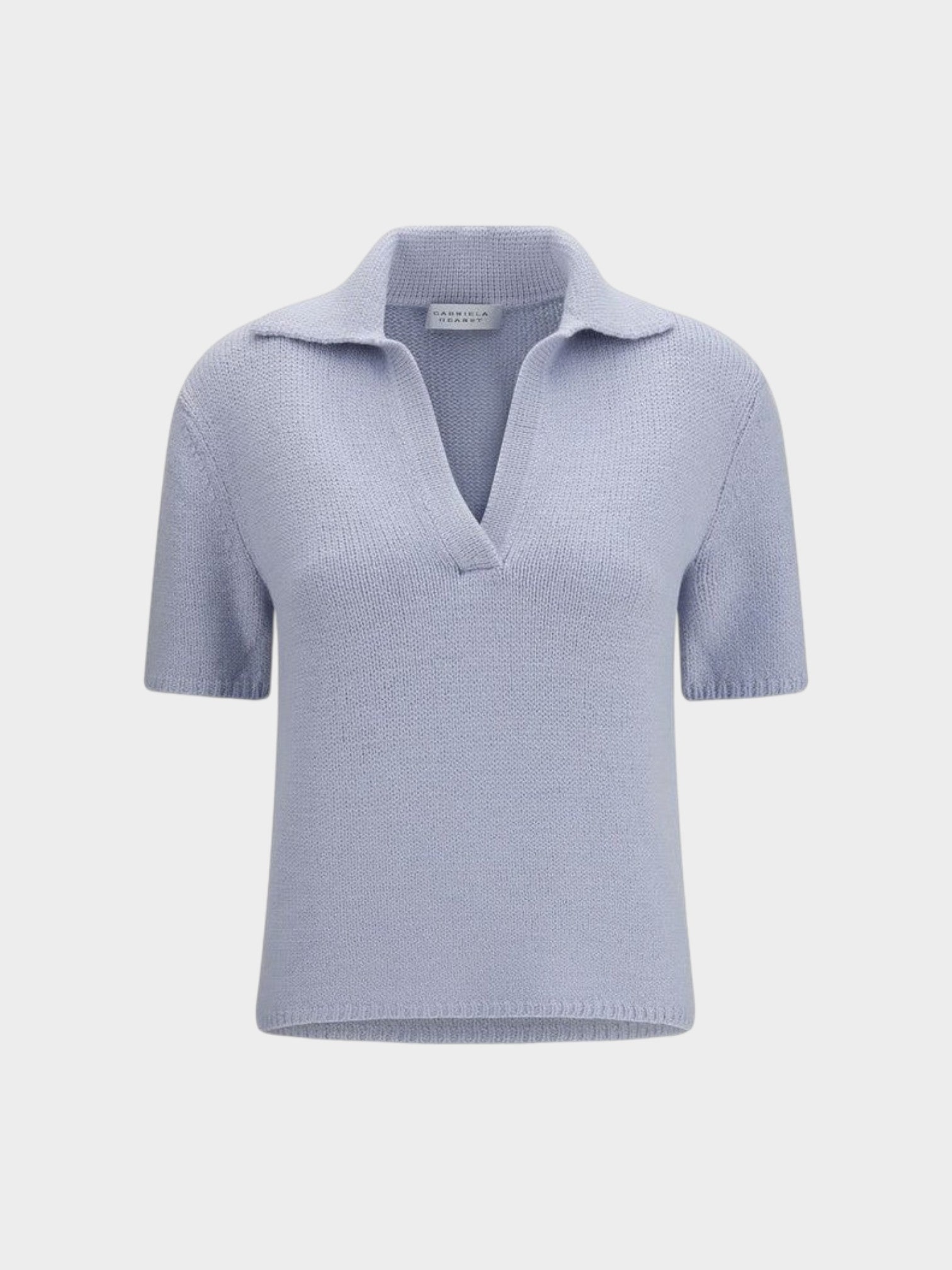 Gabriela Hearst Blue Cashmere Polo Shirt