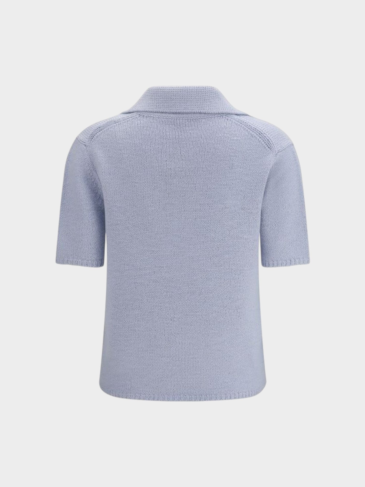Gabriela Hearst Blue Cashmere Polo Shirt-thumbmail-2