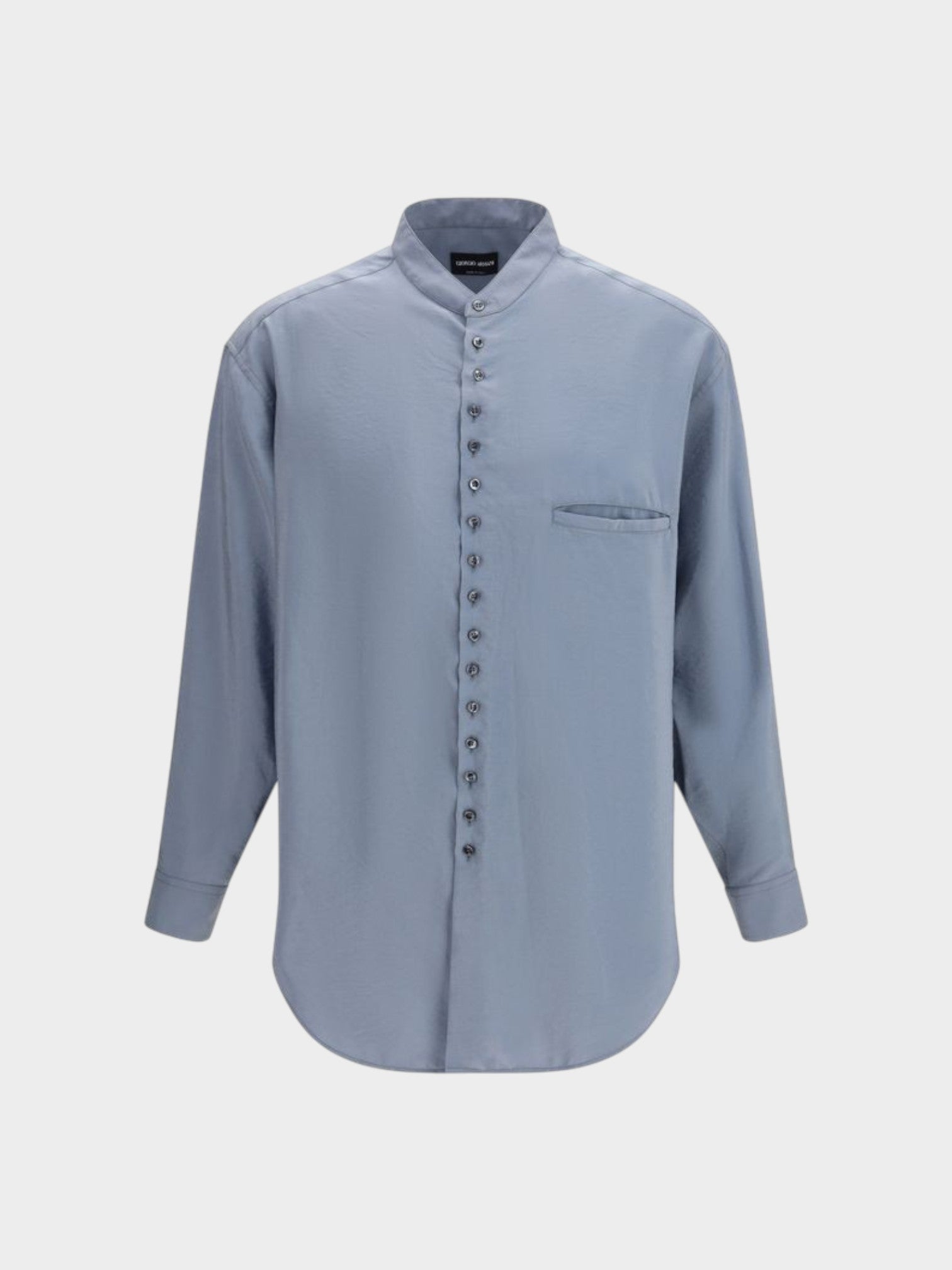 Giorgio Armani Gray Silk Shirt