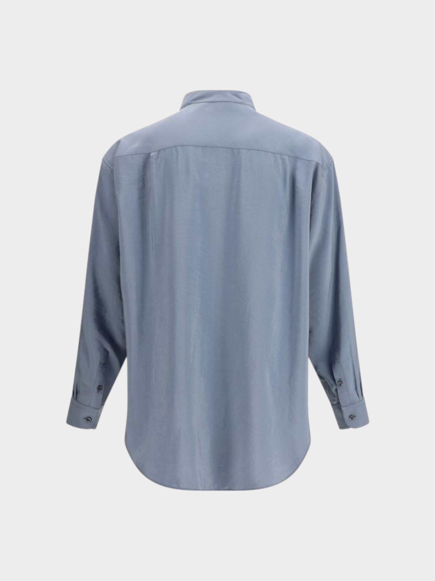Giorgio Armani Gray Silk Shirt-thumbmail-2