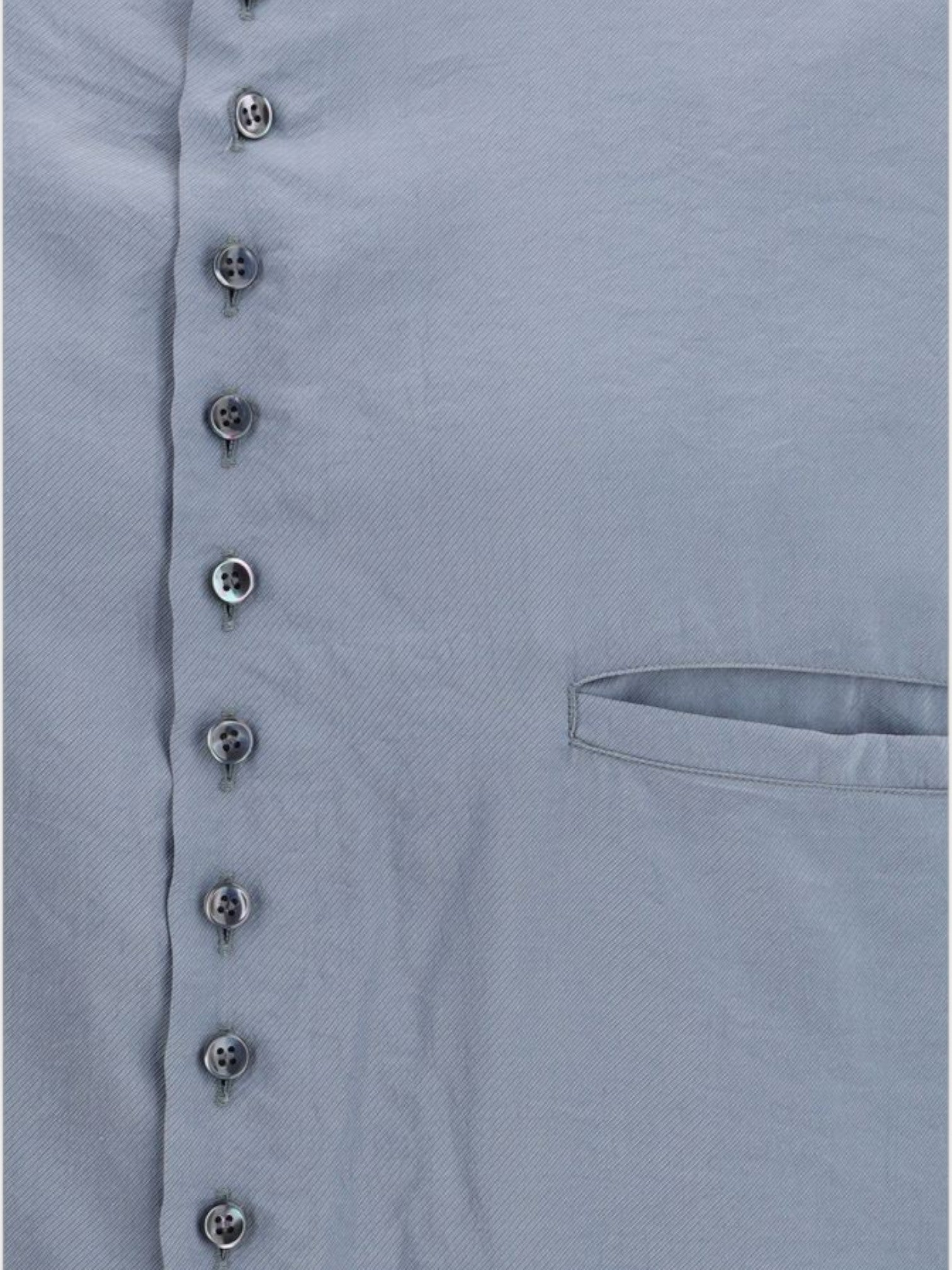 Giorgio Armani Gray Silk Shirt-thumbmail-3