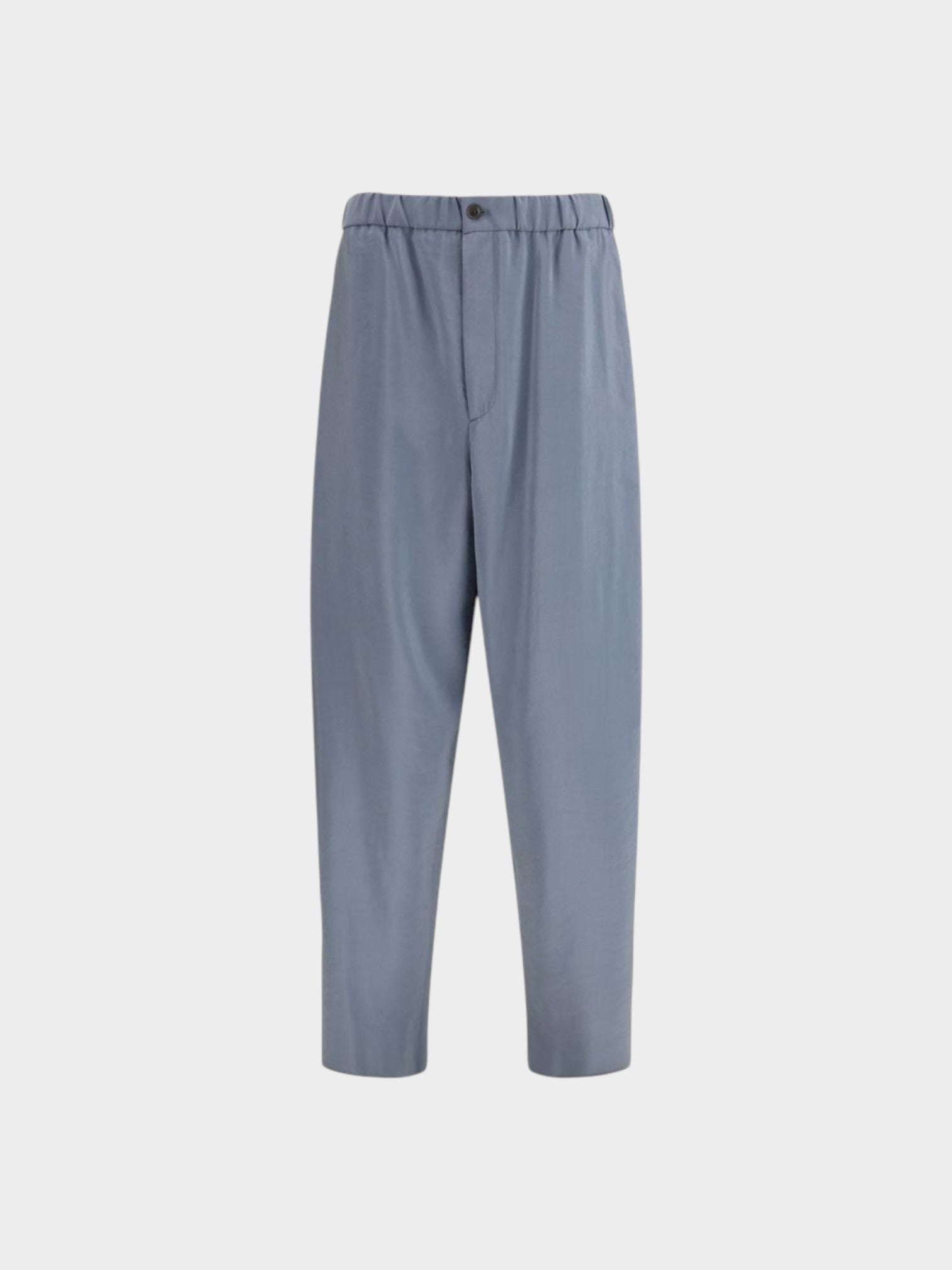 Giorgio Armani Gray Silk Casual Pants
