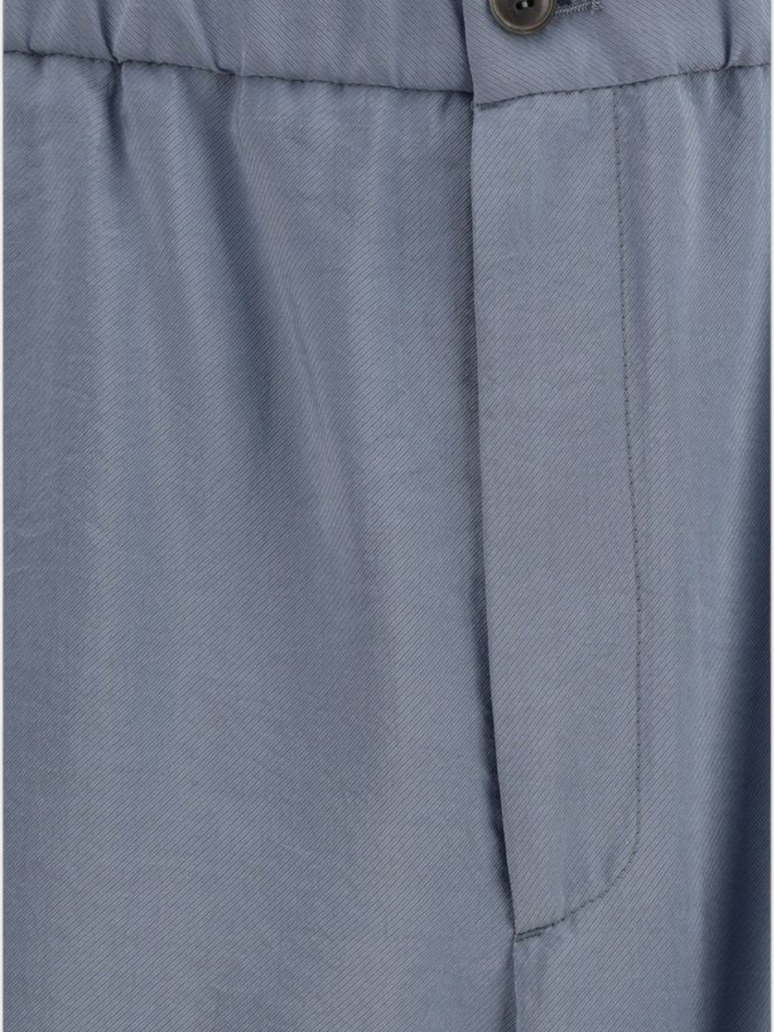 Giorgio Armani Gray Silk Casual Pants-thumbmail-3