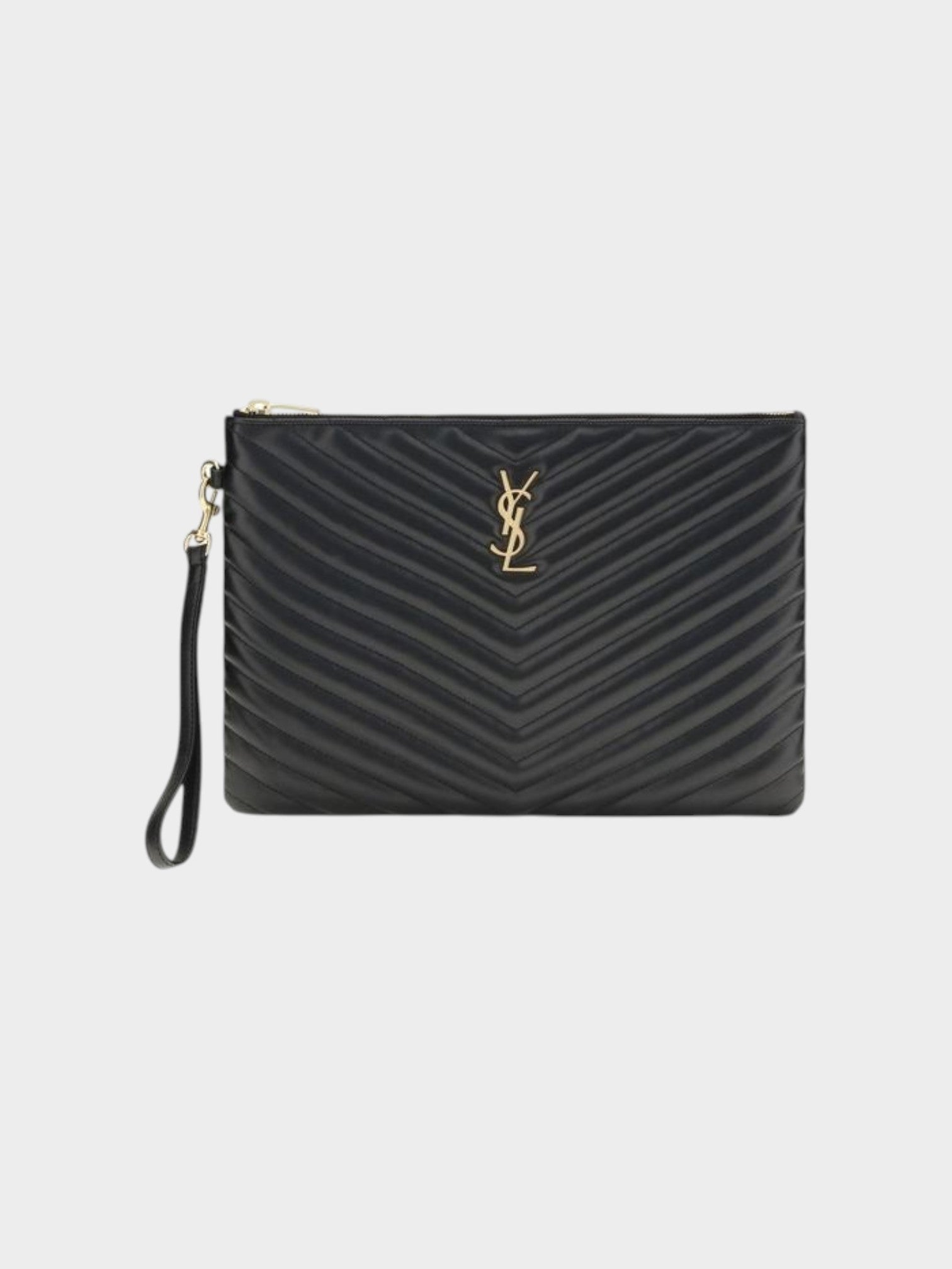 Saint Laurent Black Calf Leather Bos Taurus Wallet