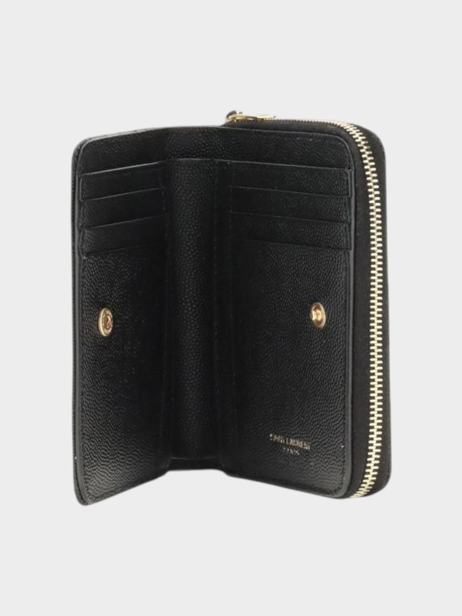 Saint Laurent Black Calf Leather Bos Taurus Wallet-thumbmail-3