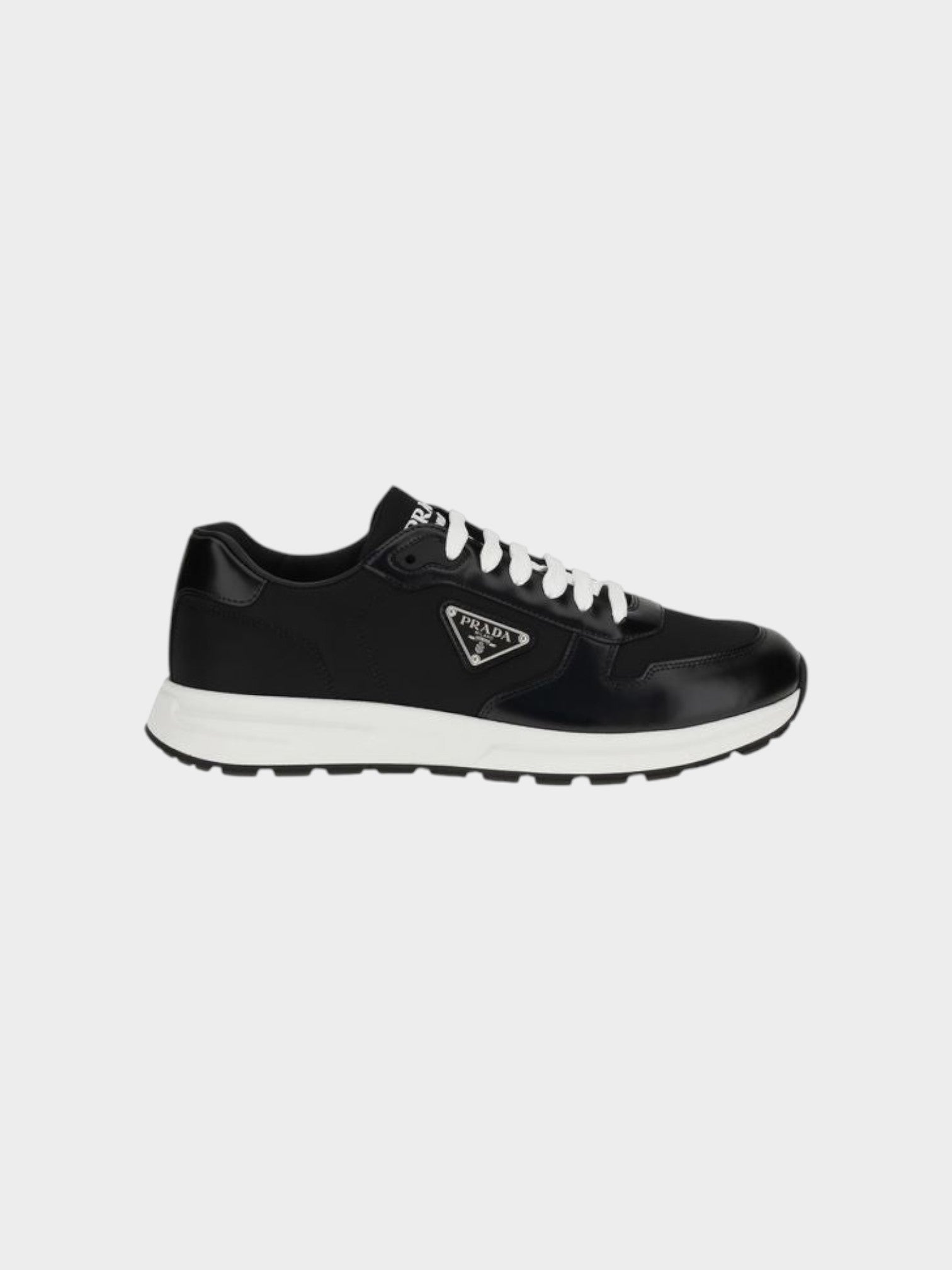 Prada Black Recycled Polyamide Athletic Sneakers