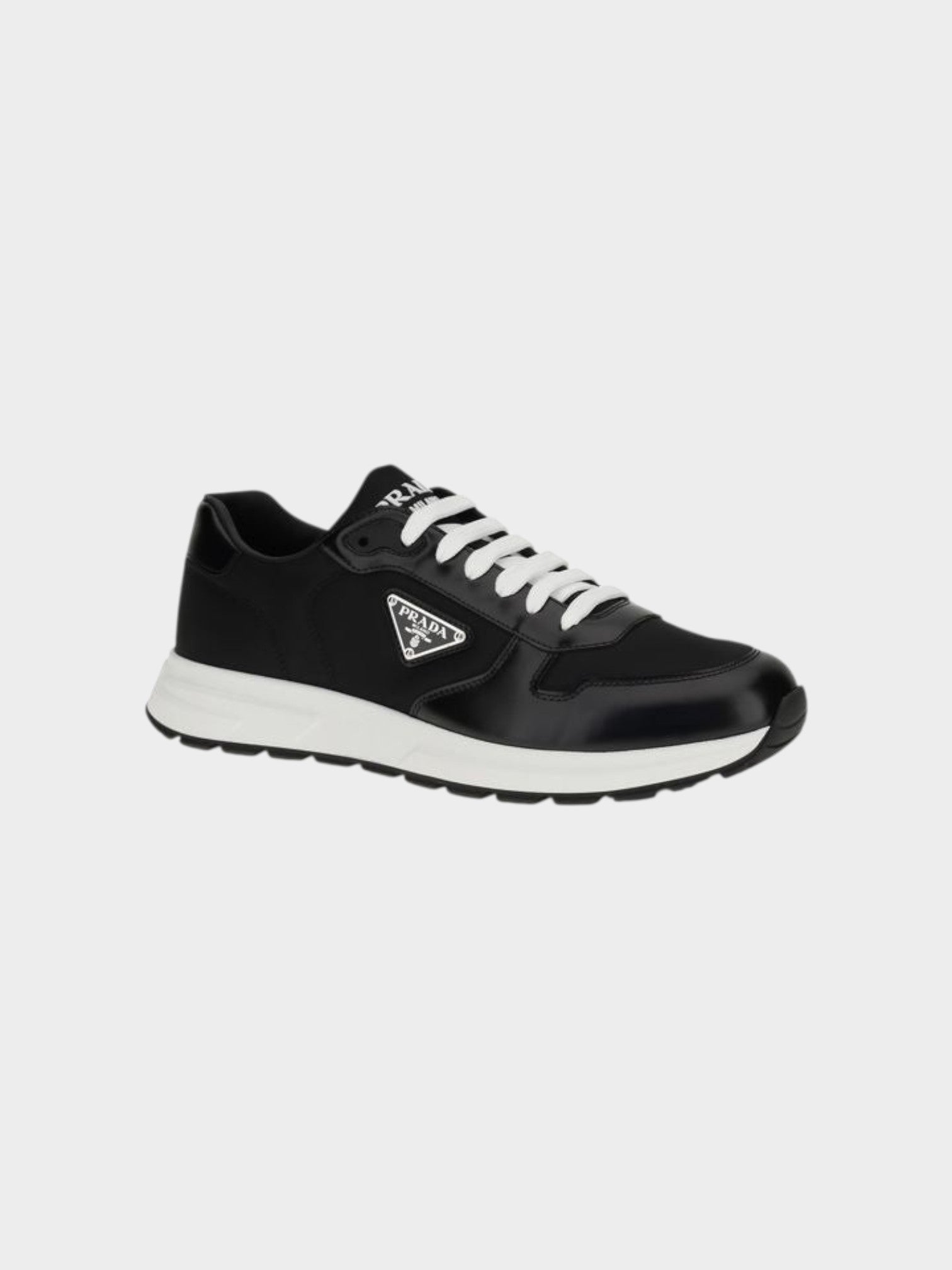 Prada Black Recycled Polyamide Athletic Sneakers-thumbmail-2