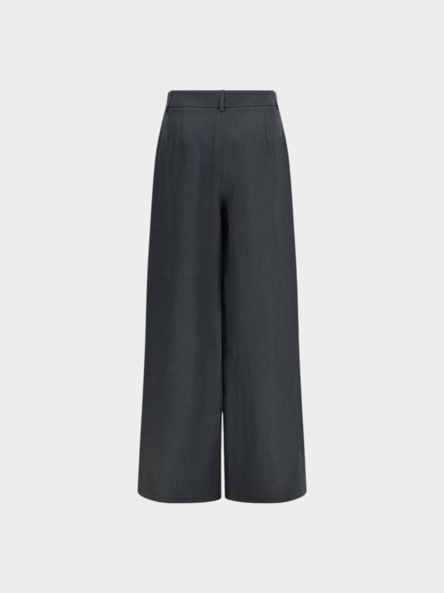 Giorgio Armani Gray Linen Casual Pants-thumbmail-2