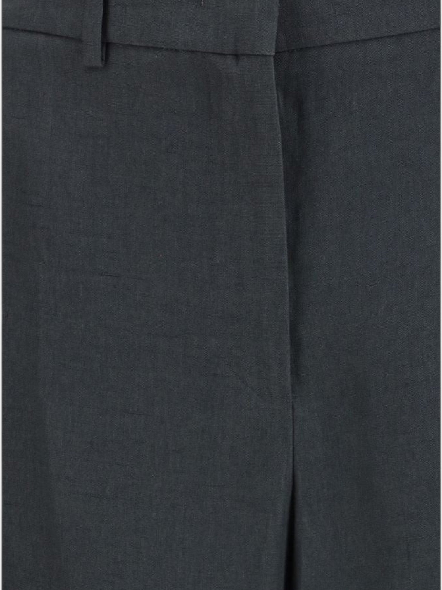 Giorgio Armani Gray Linen Casual Pants-thumbmail-3