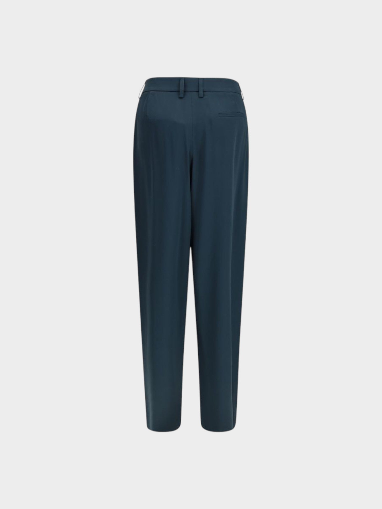 Giorgio Armani Blue Silk Casual Pants-thumbmail-2
