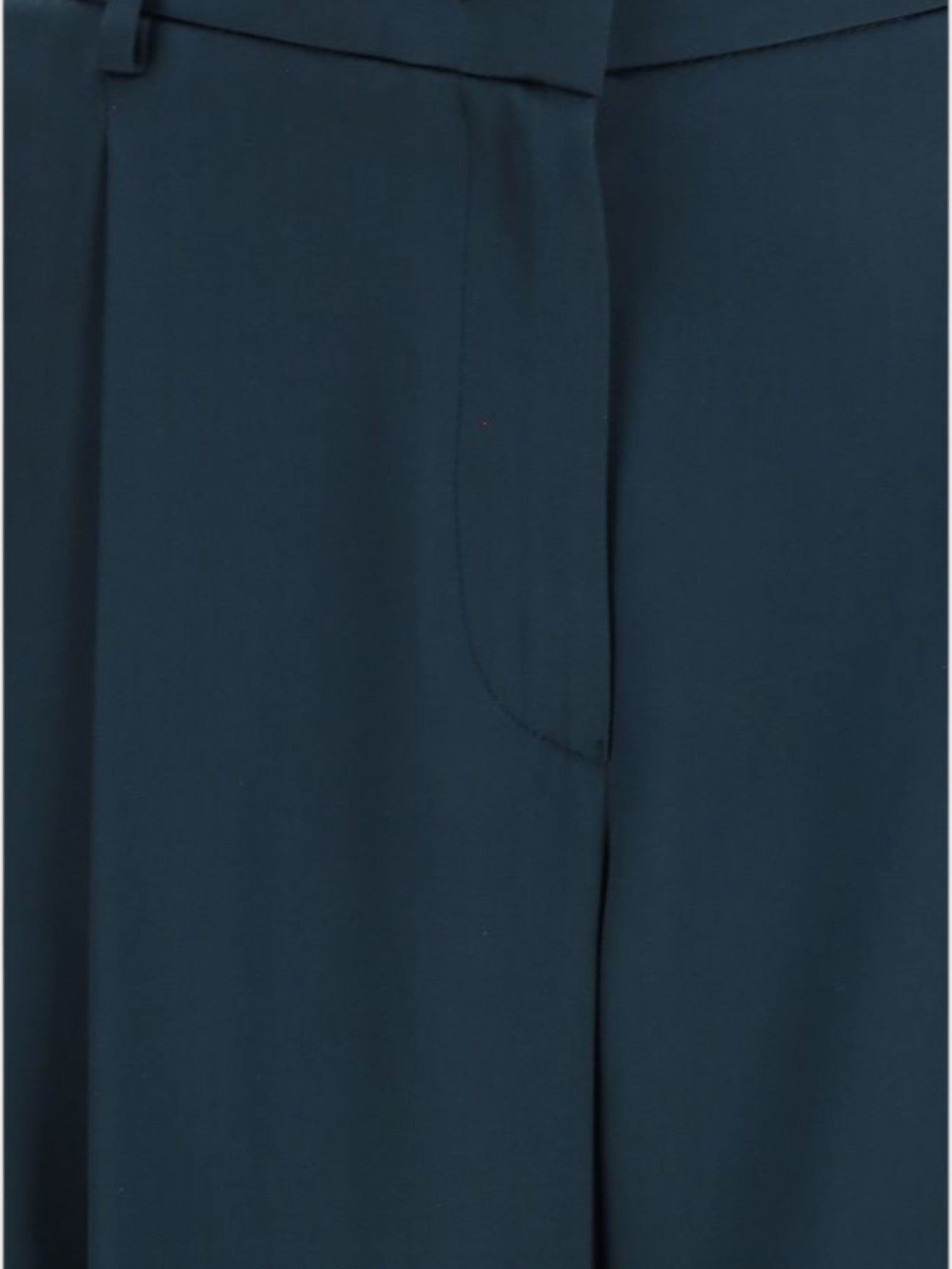Giorgio Armani Blue Silk Casual Pants-thumbmail-3