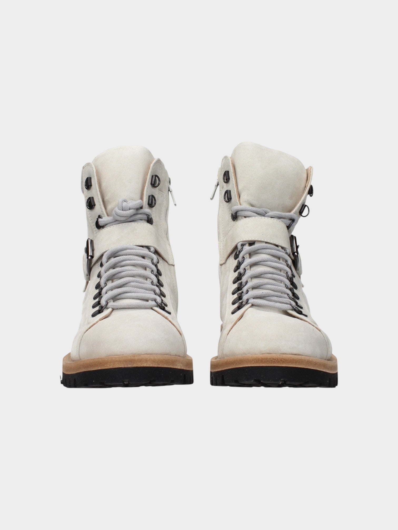 Eleventy Gray Leather Ankle Boots-thumbmail-3