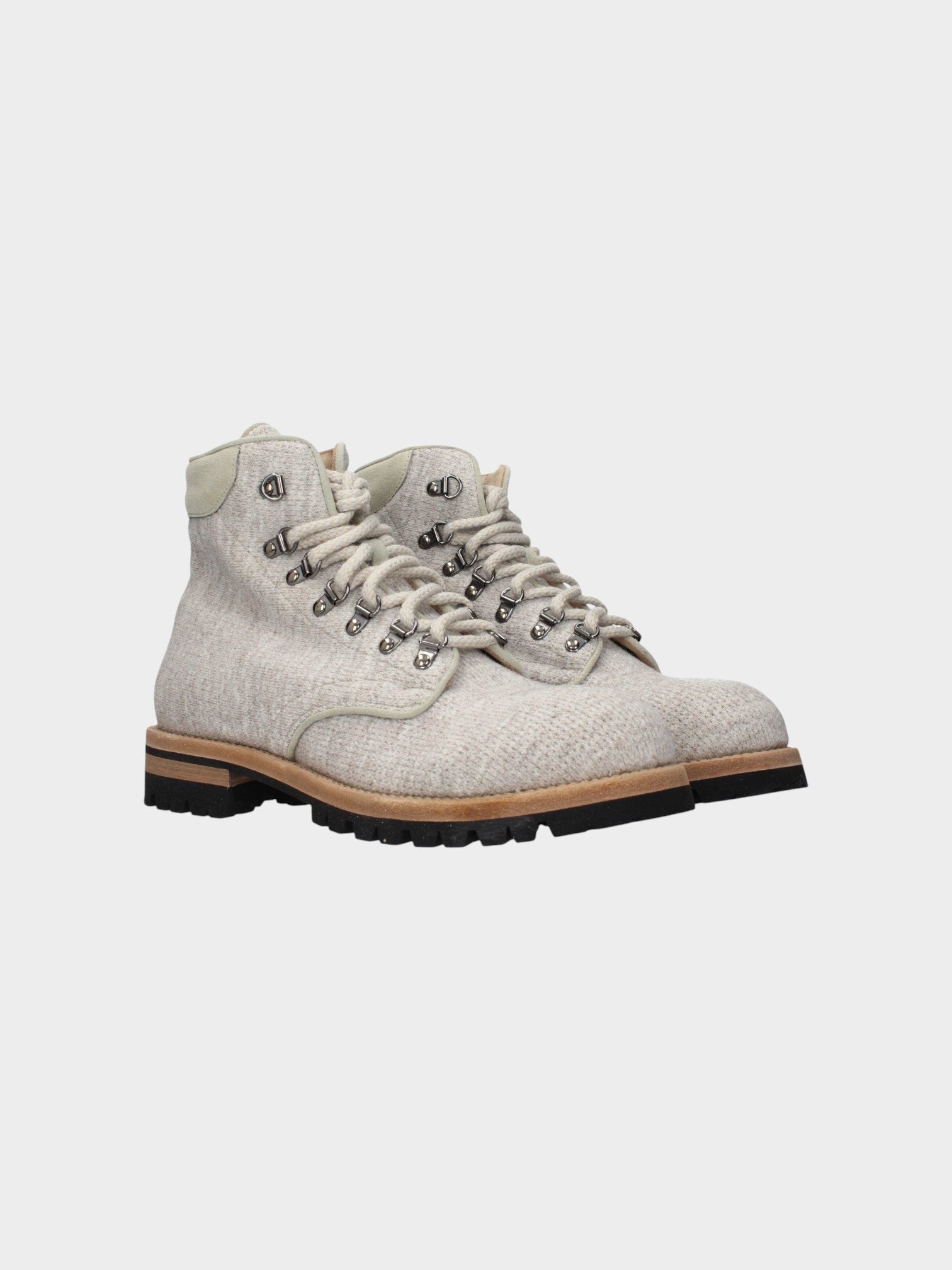Eleventy Beige Fabric Ankle Boots-thumbmail-2