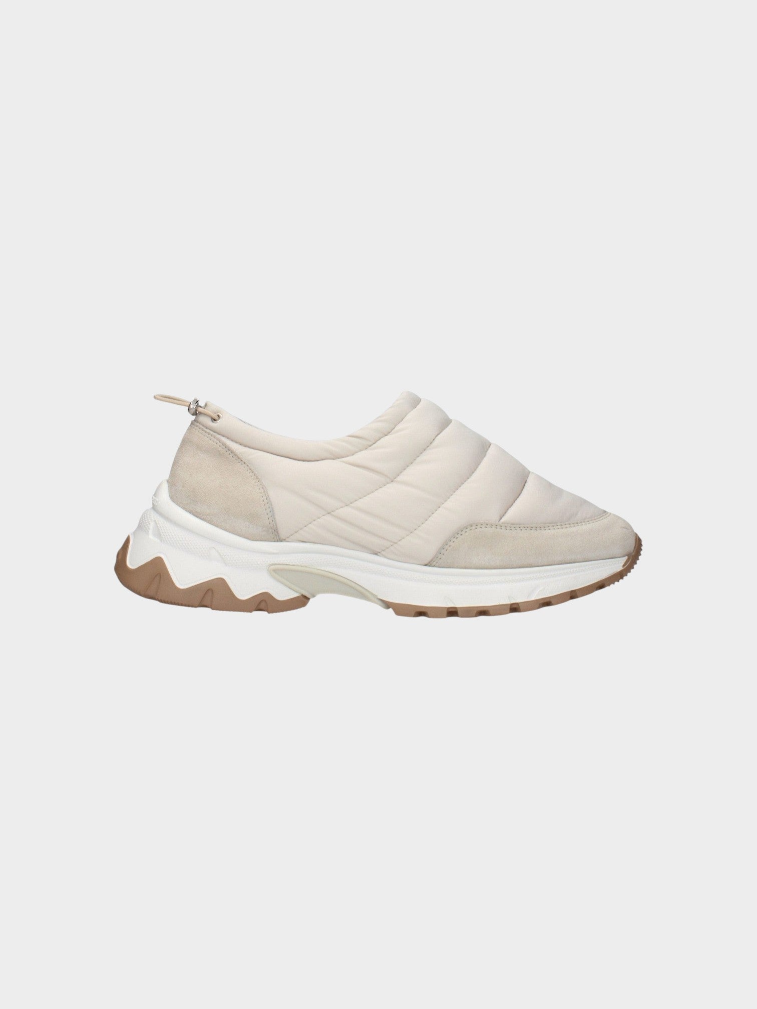 Eleventy Beige Fabric Chunky Sneakers