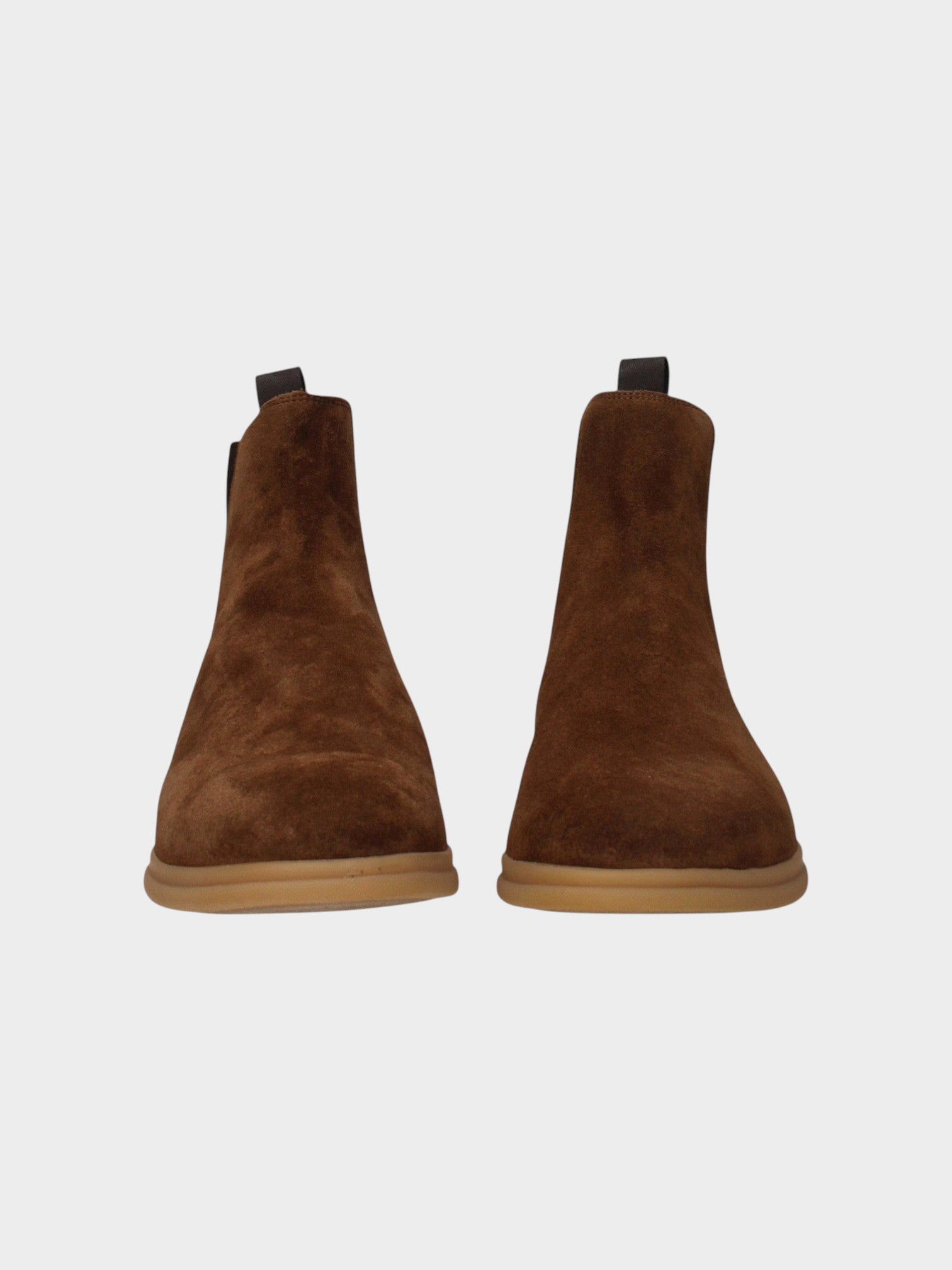 Eleventy Brown Leather Ankle Boots-thumbmail-3