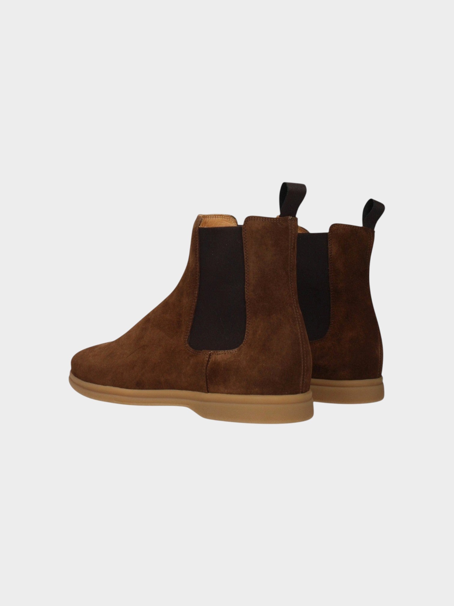 Eleventy Brown Leather Ankle Boots-thumbmail-4