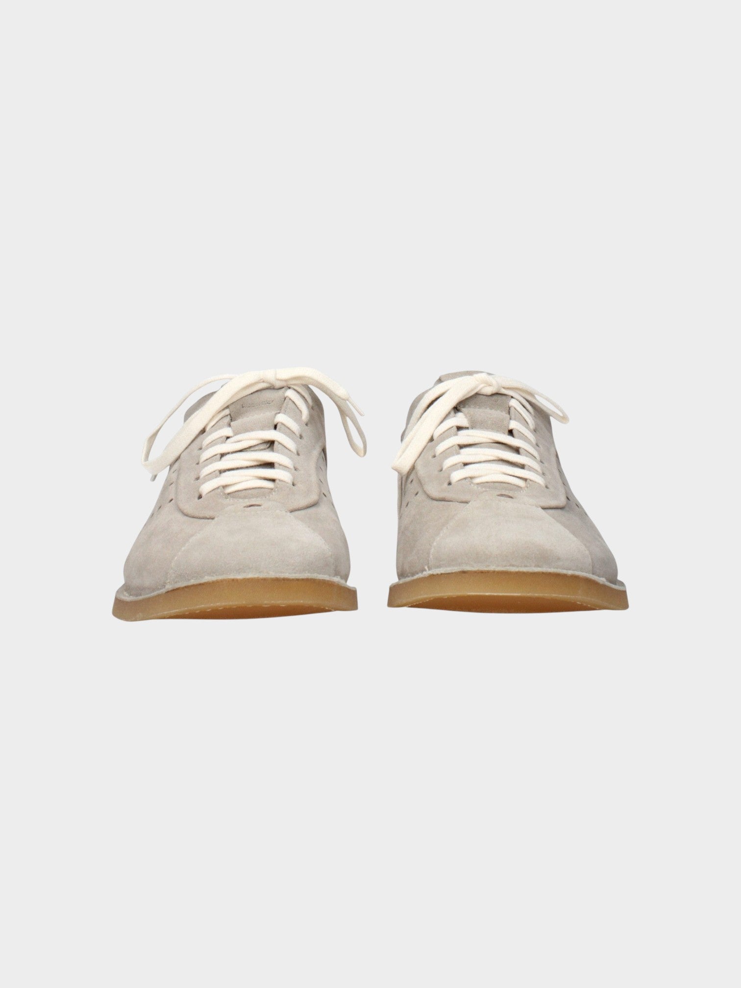 Eleventy Gray Leather Low Top Sneakers-thumbmail-3