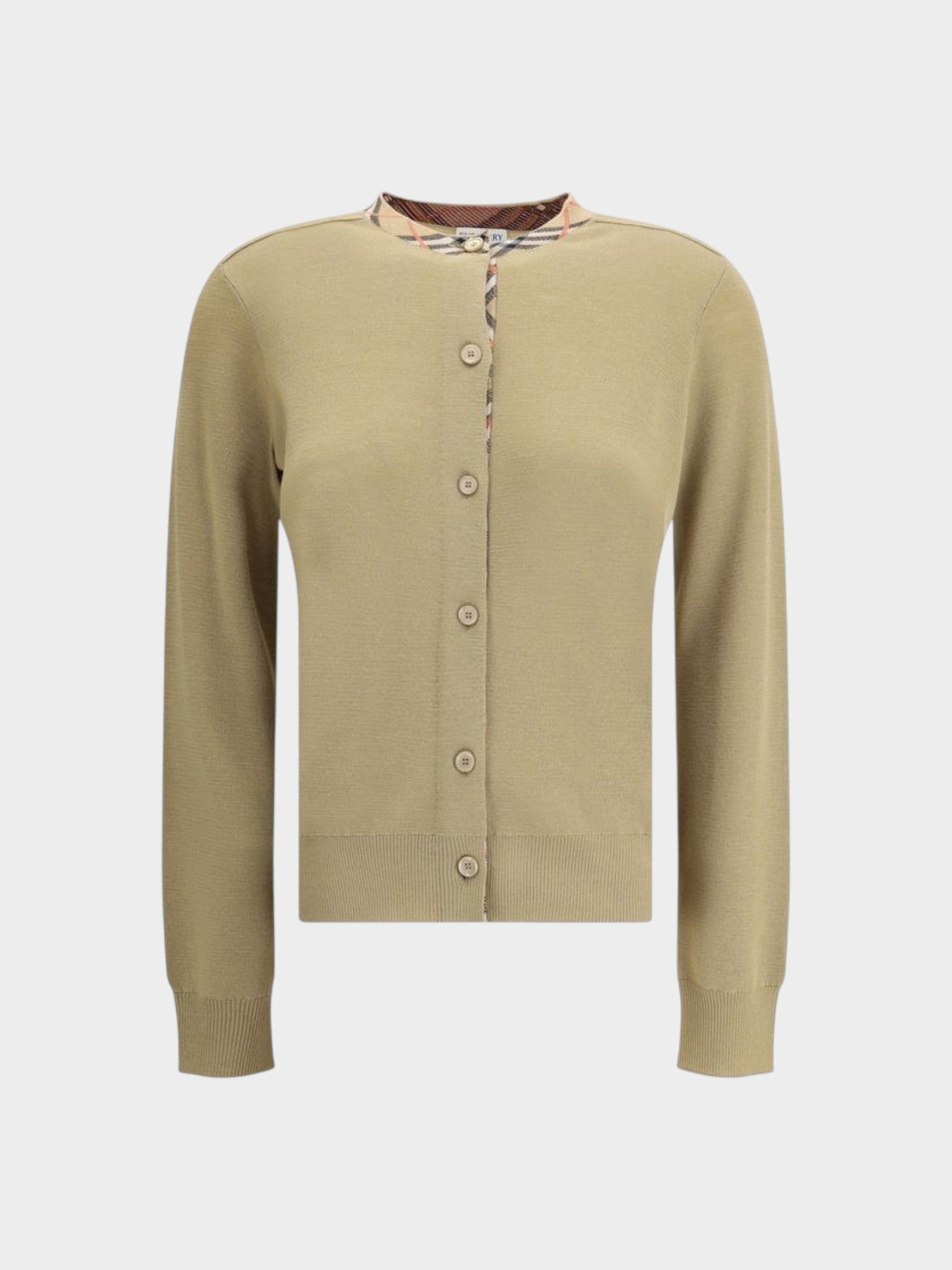 Burberry Brown Wool Cardigan