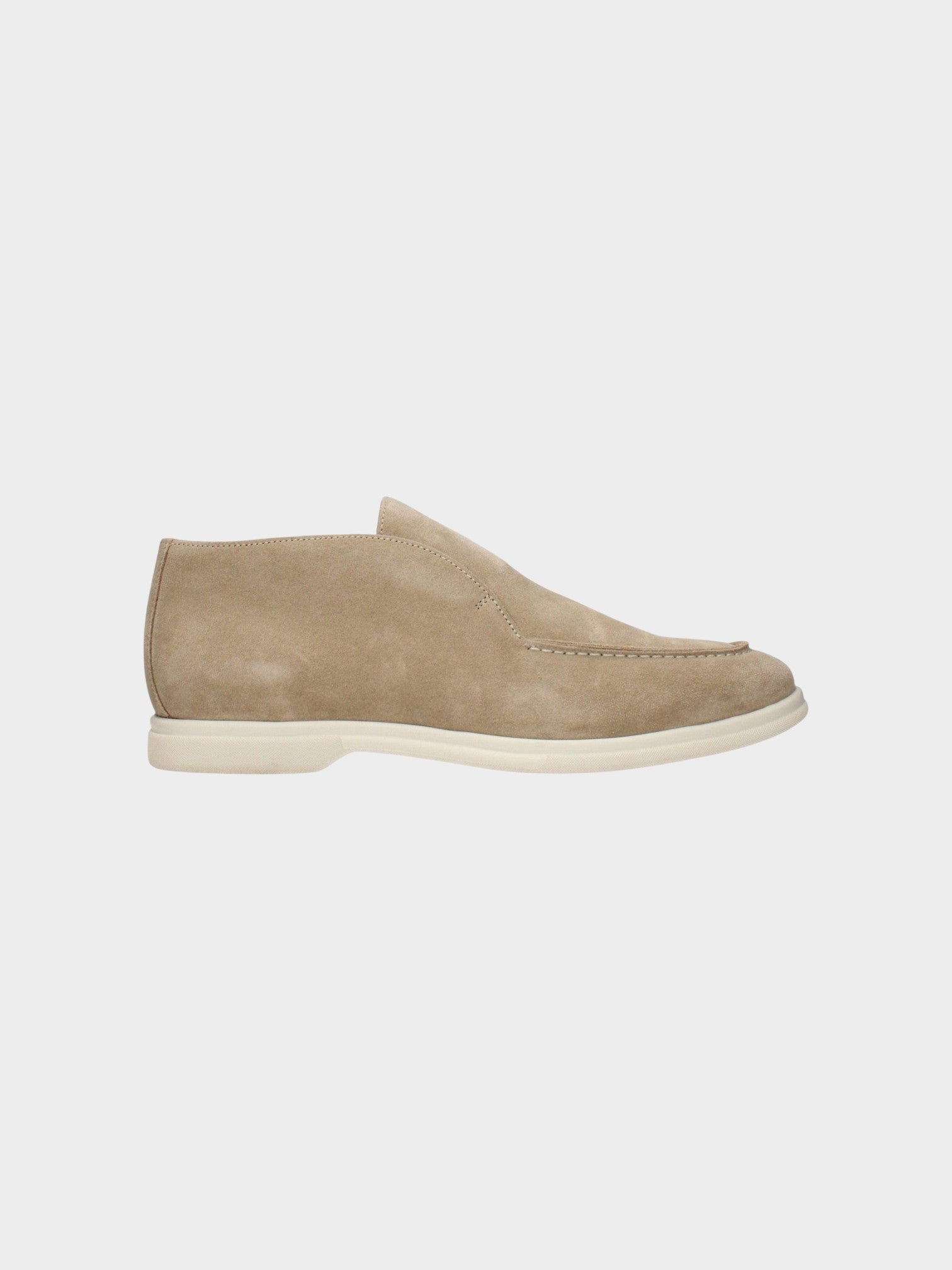 Eleventy Beige Leather Ankle Boots