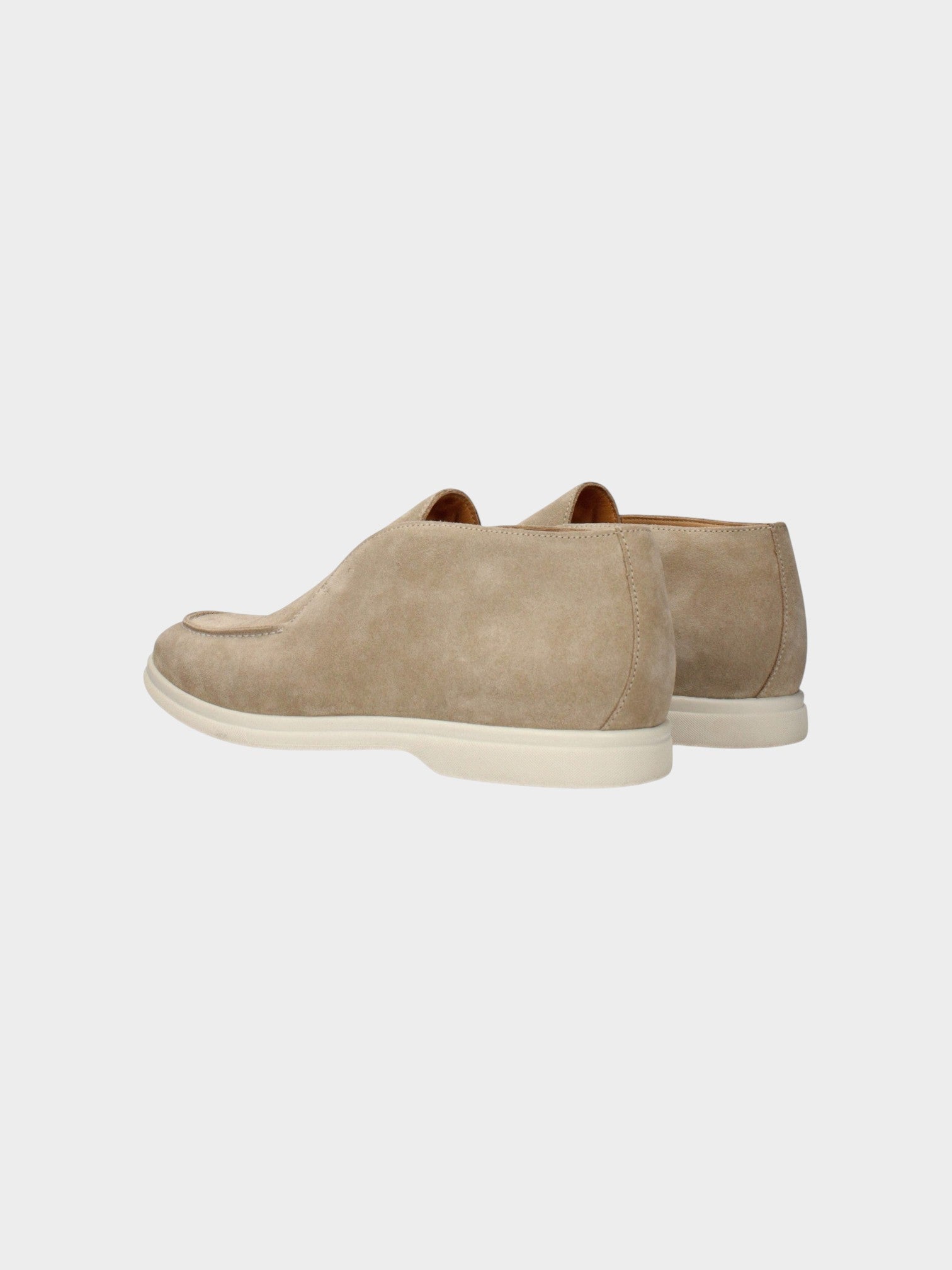 Eleventy Beige Leather Ankle Boots-thumbmail-4