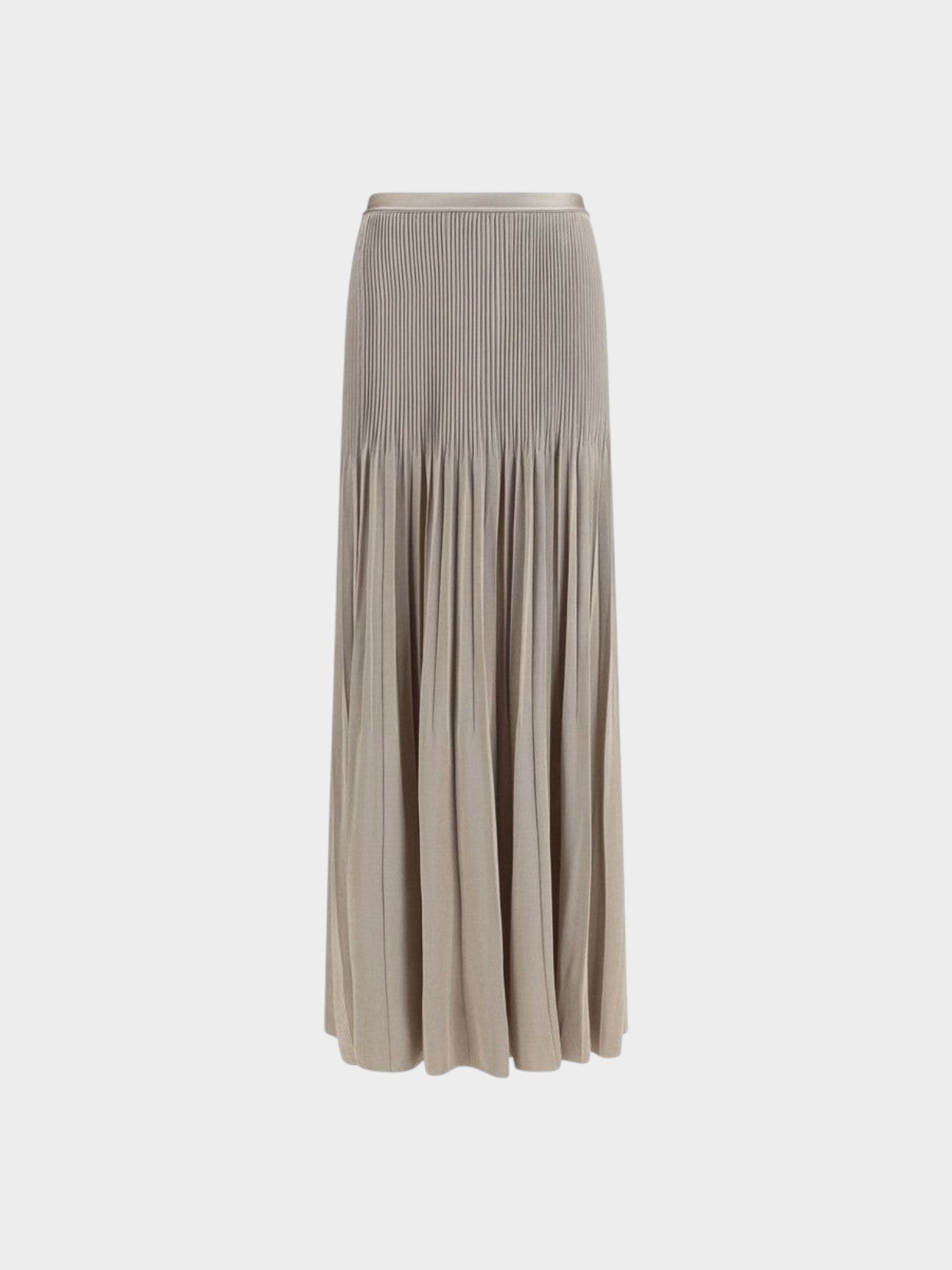 Giorgio Armani Gray Viscose Midi Skirt