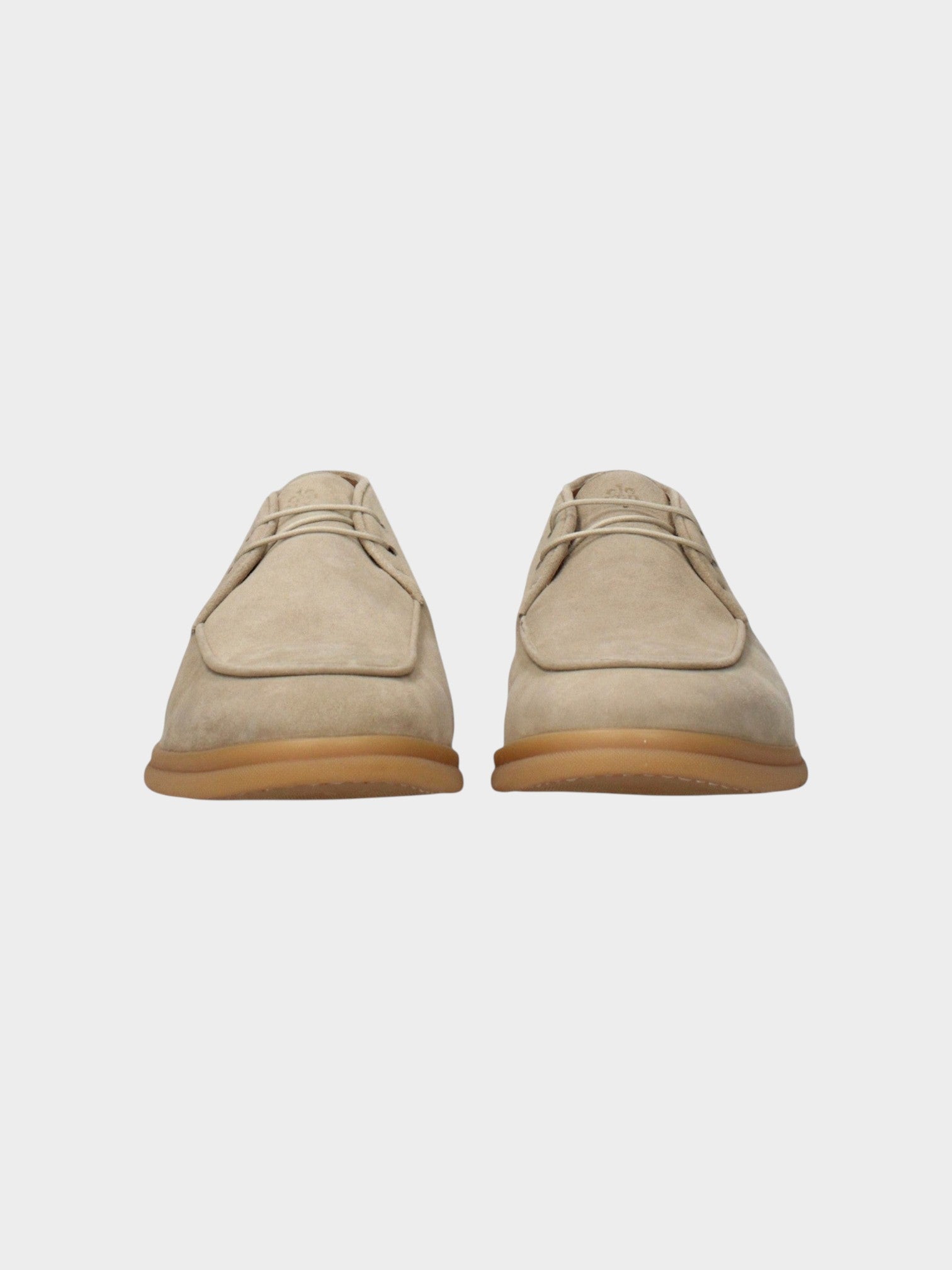 Eleventy Beige Leather Lace-Up Boots-thumbmail-3