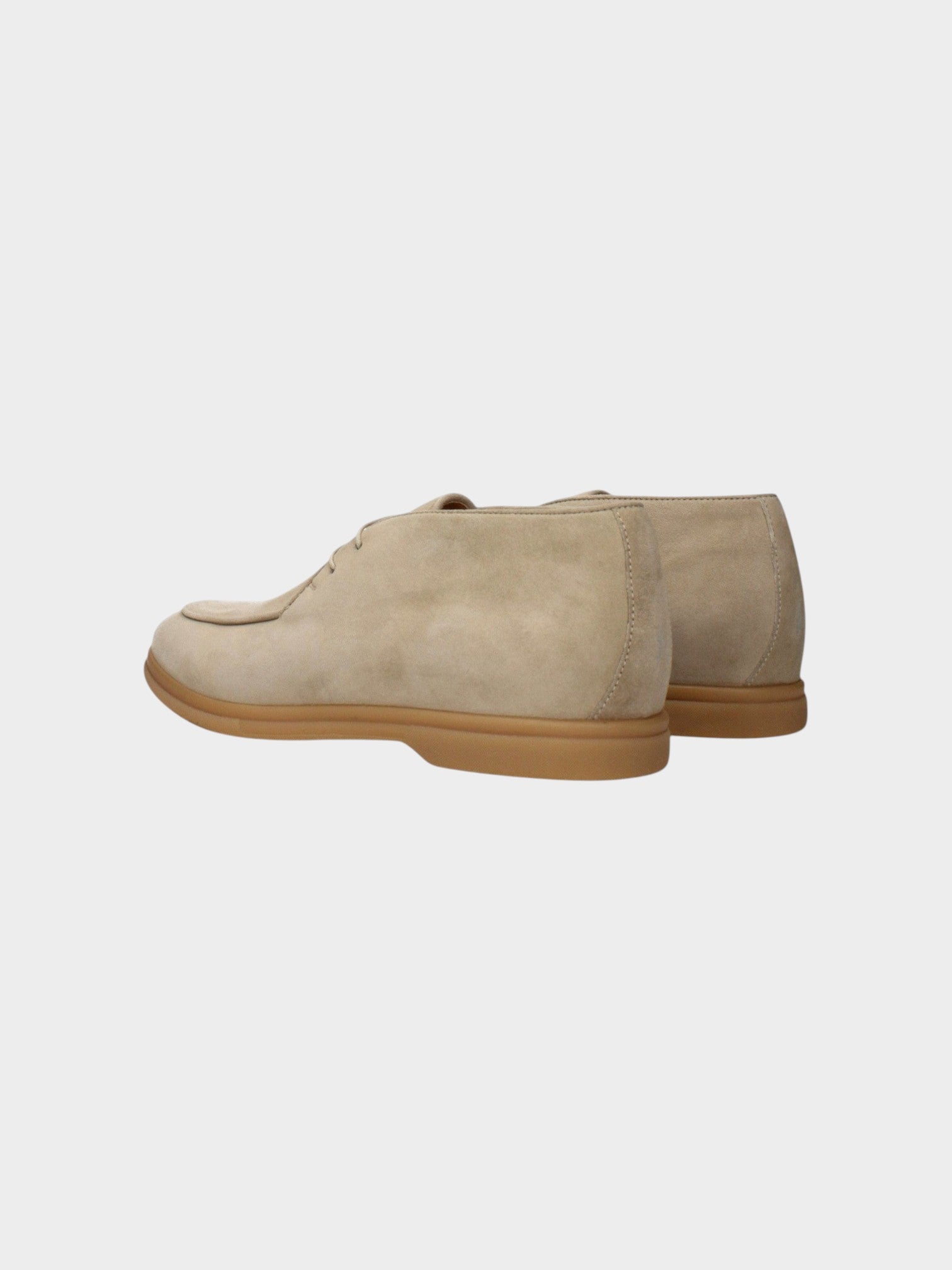 Eleventy Beige Leather Lace-Up Boots-thumbmail-4