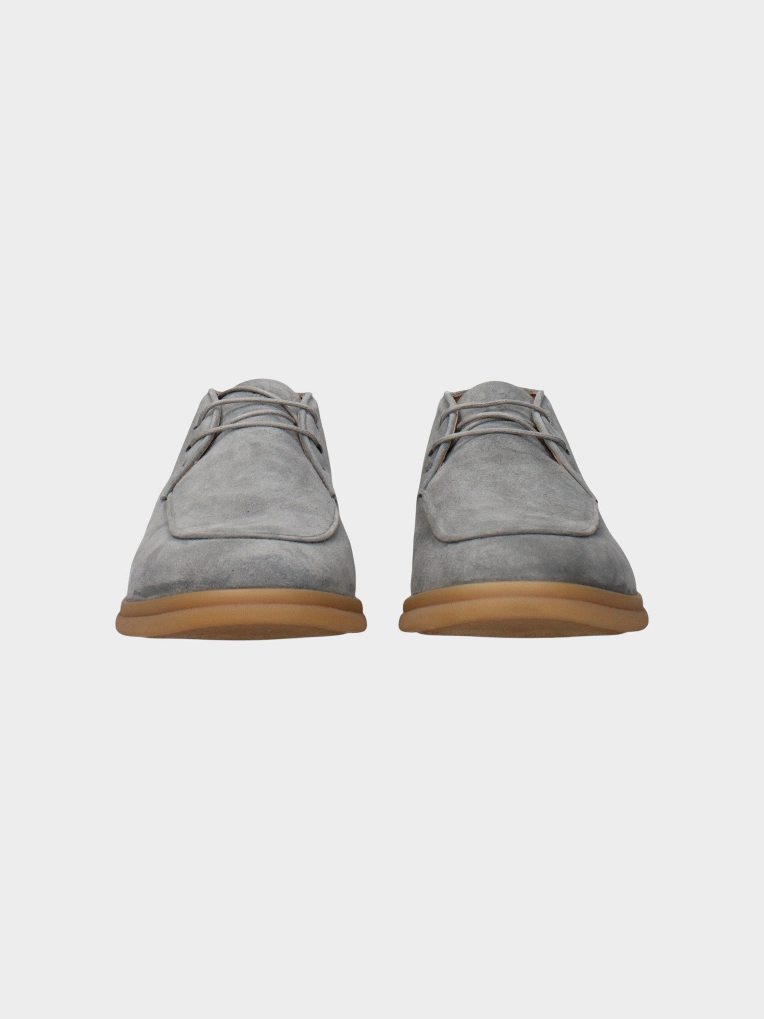 Eleventy Gray Leather Oxfords And Derbies-thumbmail-3