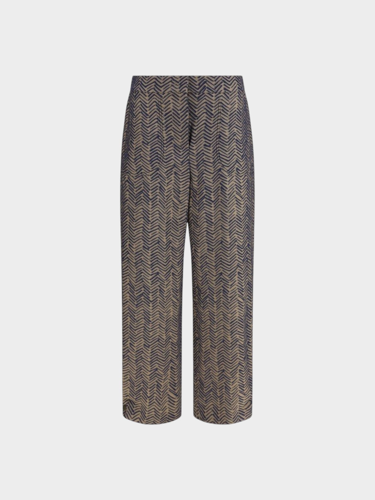 Giorgio Armani Brown Viscose Casual Pants