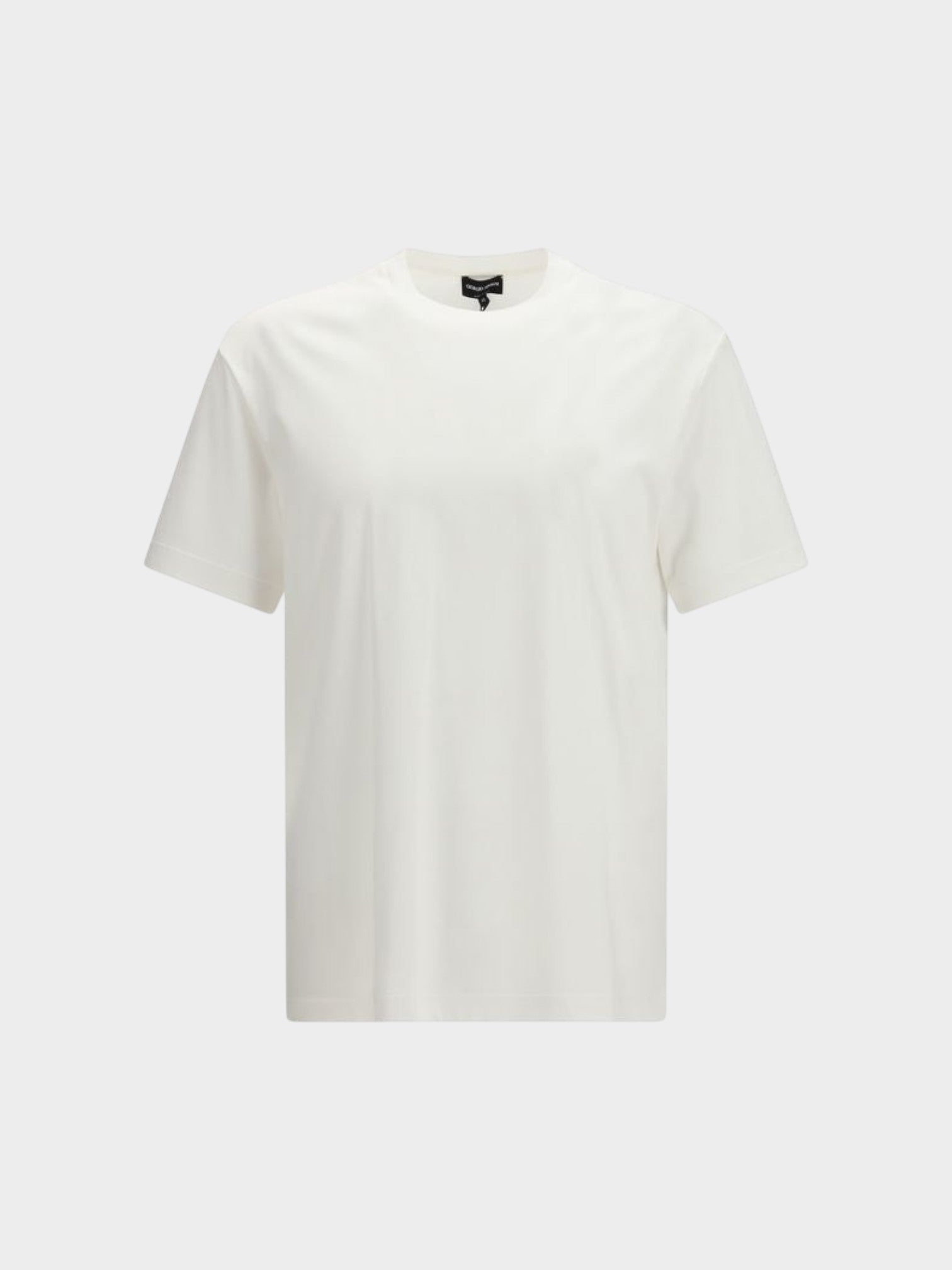 Giorgio Armani White Cotton T-Shirt