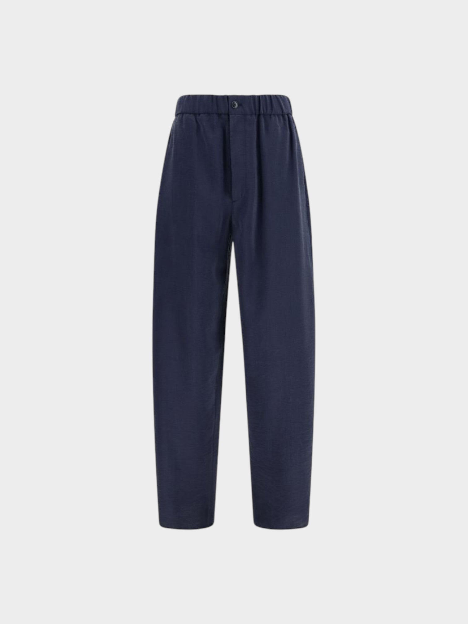 Giorgio Armani Blue Silk Casual Pants