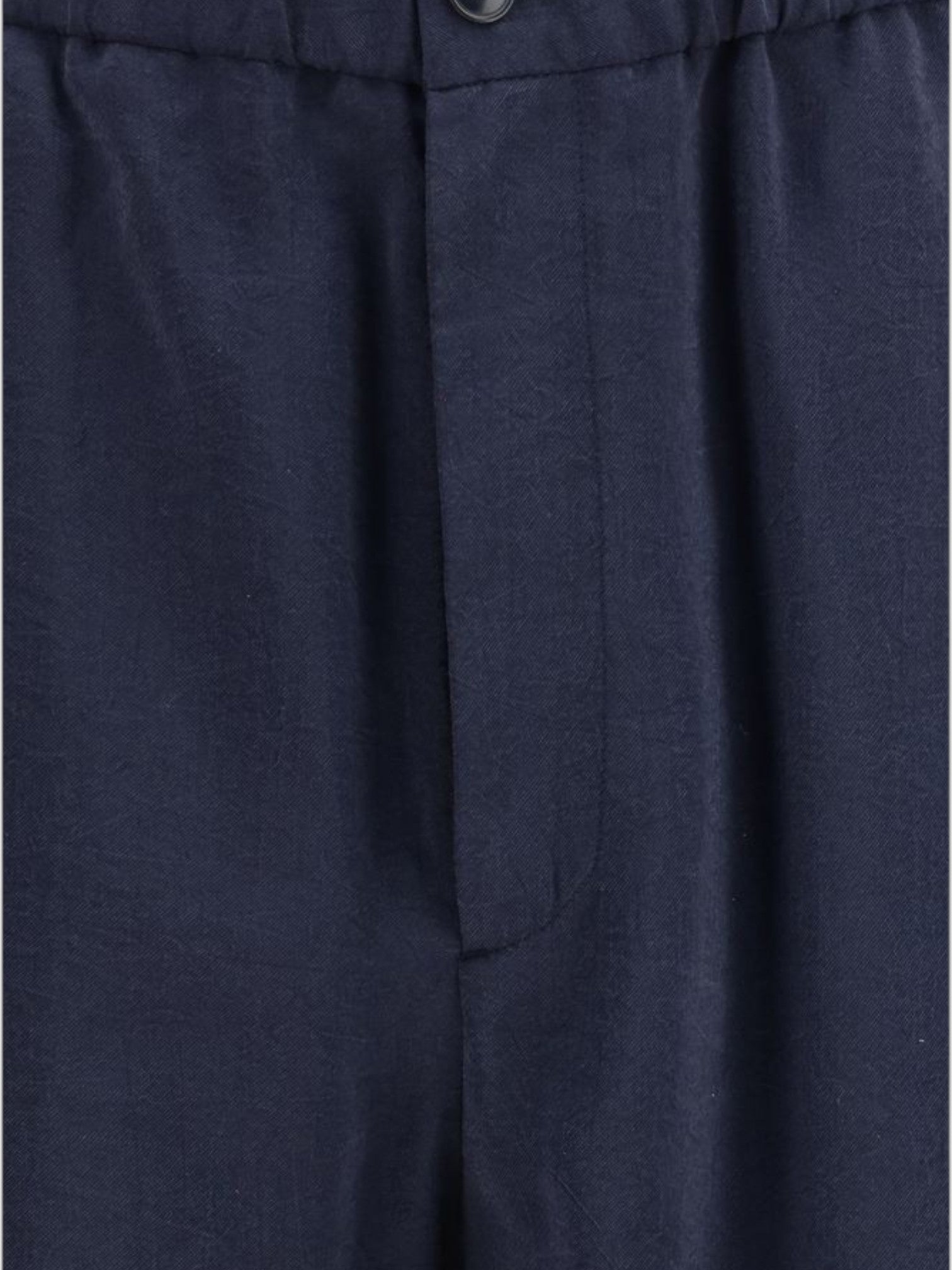 Giorgio Armani Blue Silk Casual Pants-thumbmail-3