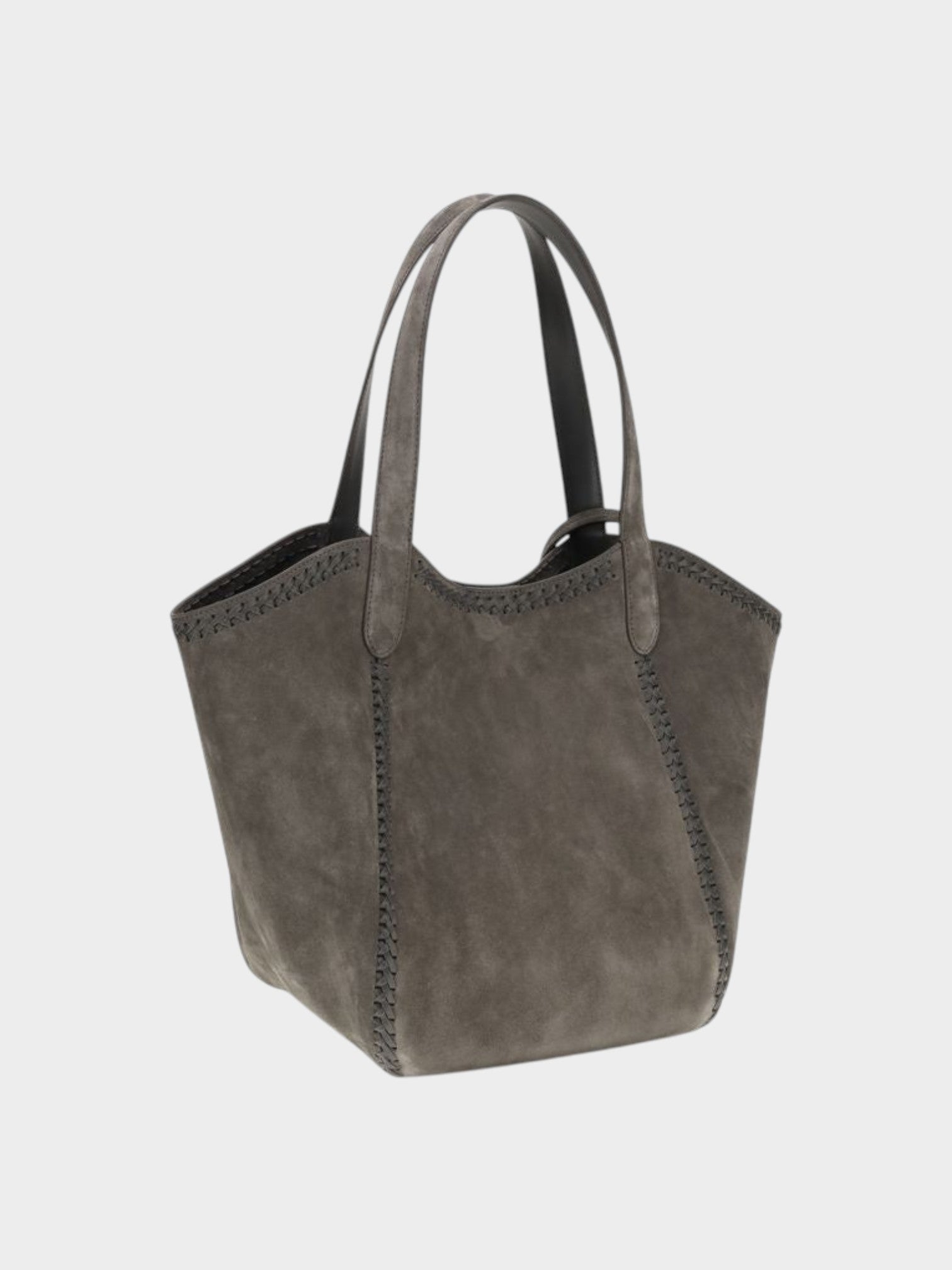 Giorgio Armani Gray Calf Leather Bos Taurus Shoulder Bag-thumbmail-3