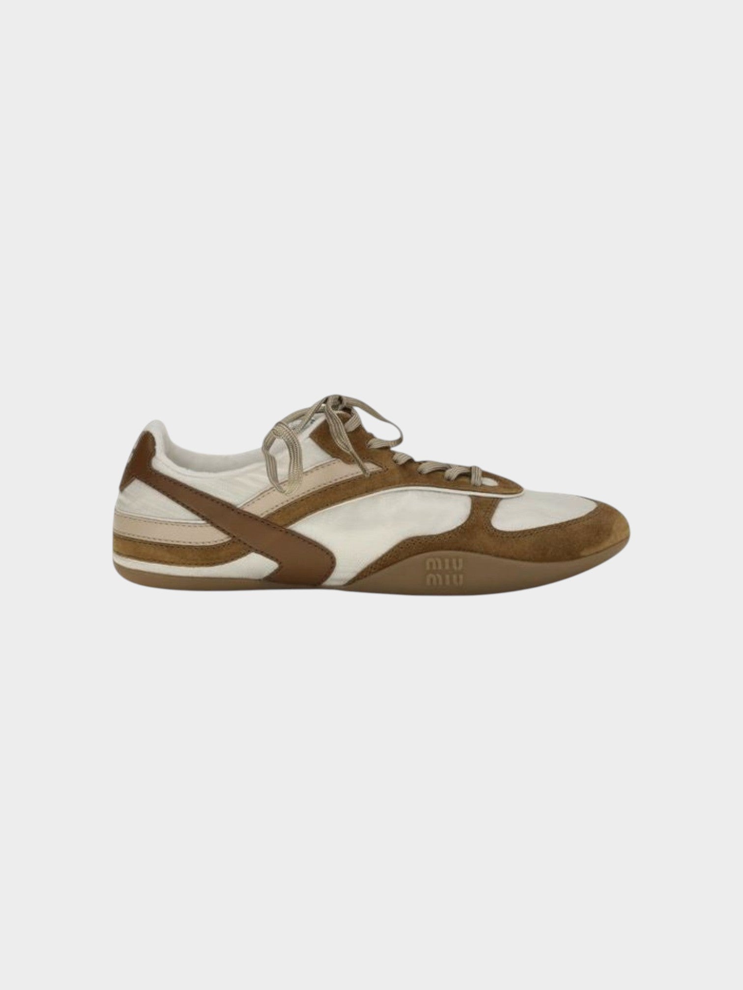 Miu Miu Multicolor Calf Leather Bos Taurus Athletic Sneakers