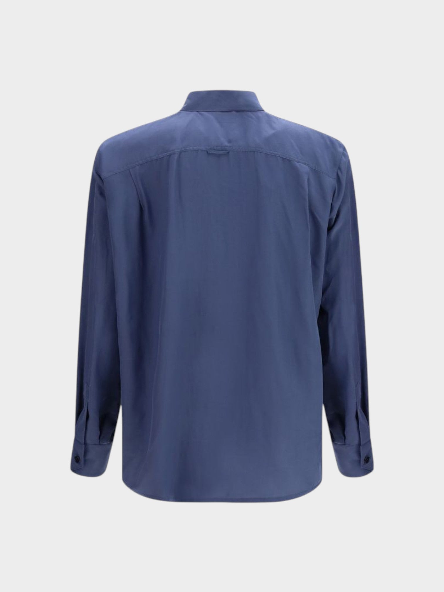 Saint Laurent Blue Viscose Dress Shirt-thumbmail-2