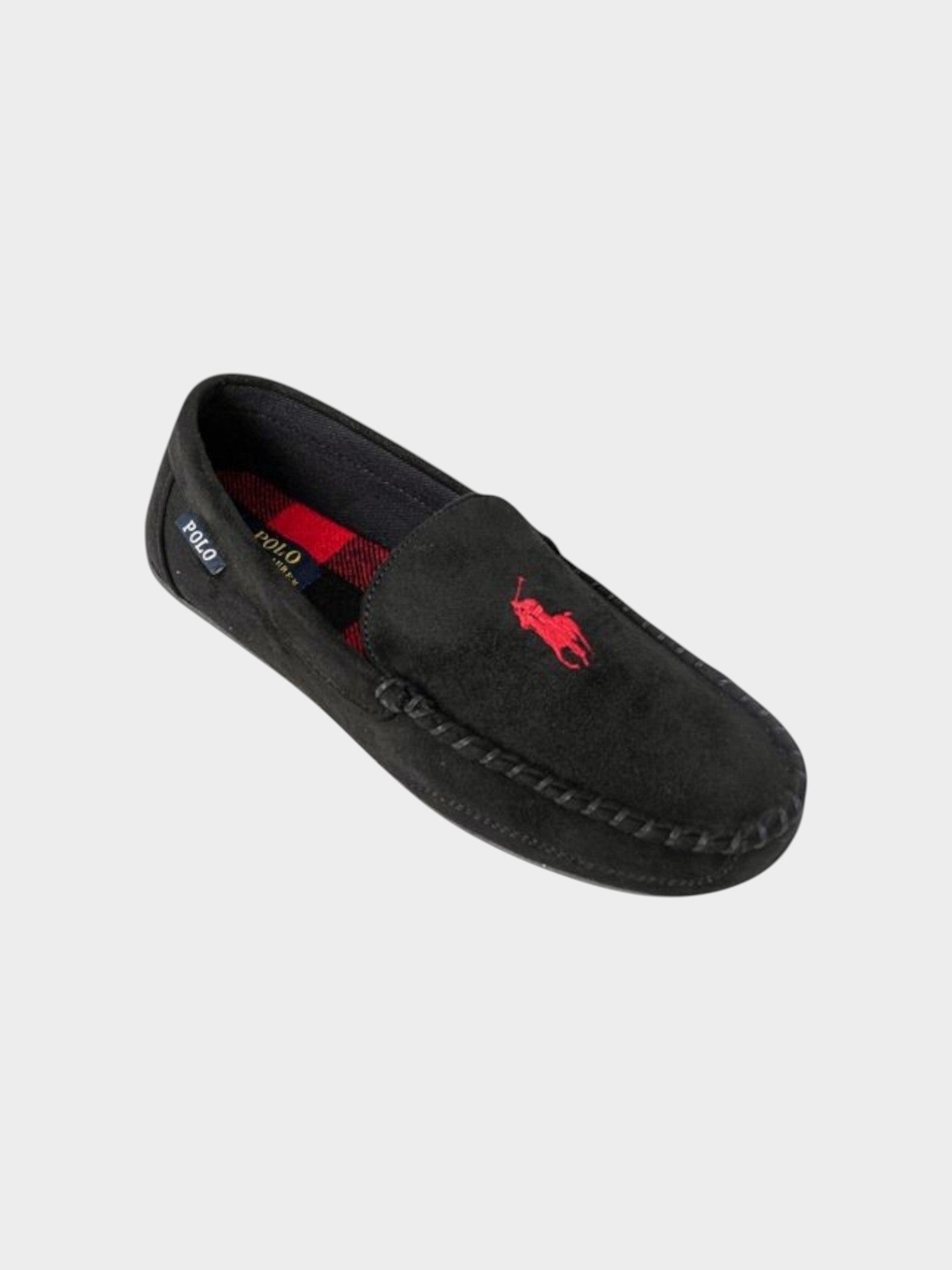 Ralph Lauren Black Faux Fur Slippers-thumbmail-3