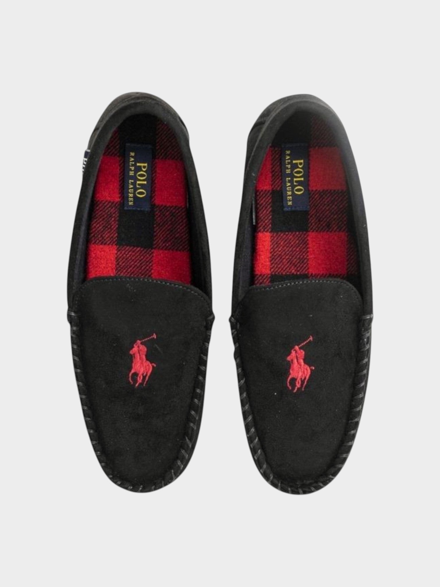 Ralph Lauren Black Faux Fur Slippers-thumbmail-4