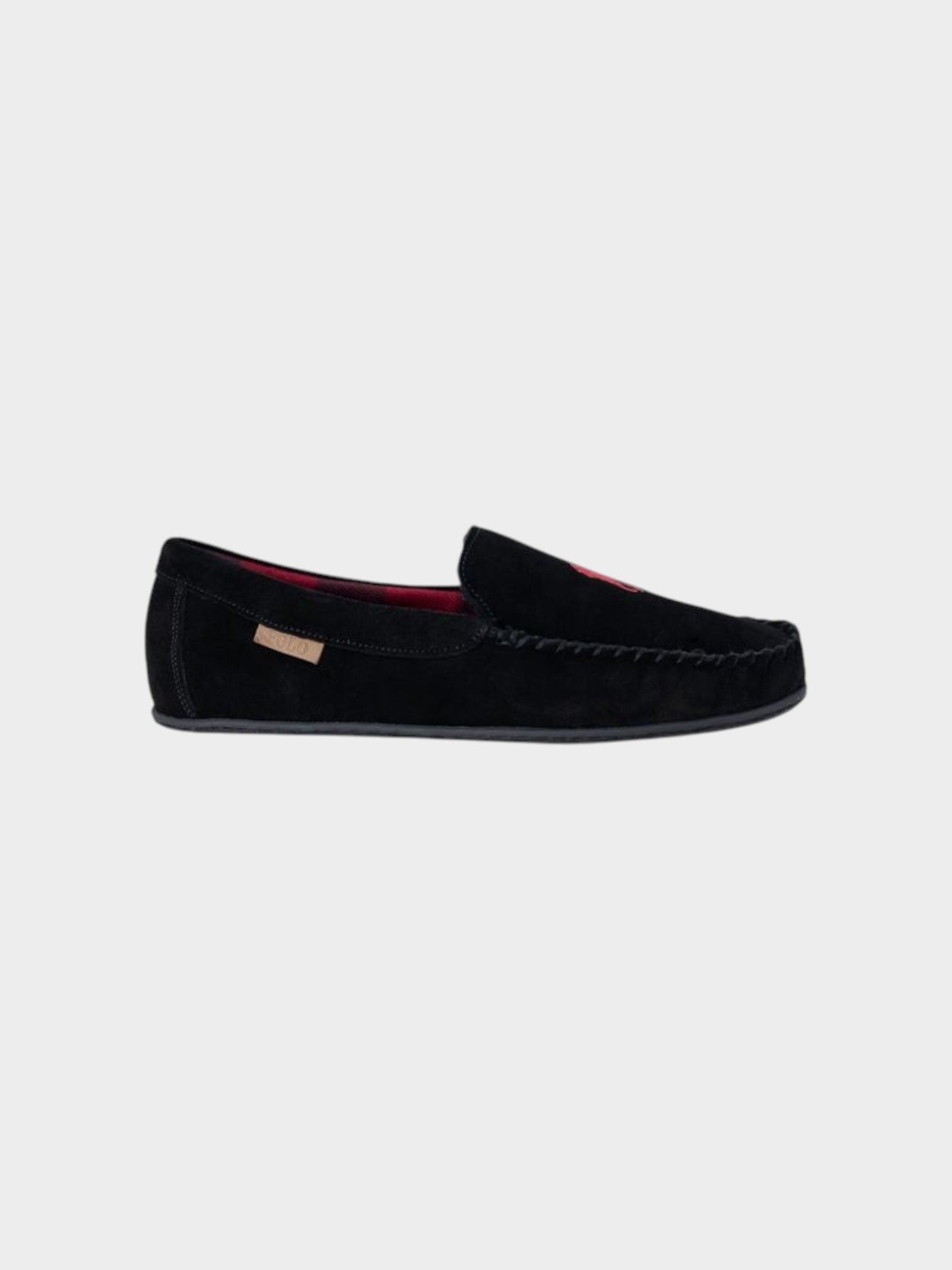 Ralph Lauren Black Faux Fur Slippers