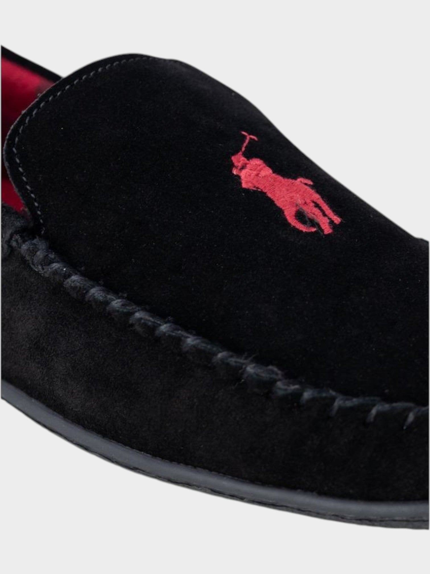 Ralph Lauren Black Faux Fur Slippers-thumbmail-4
